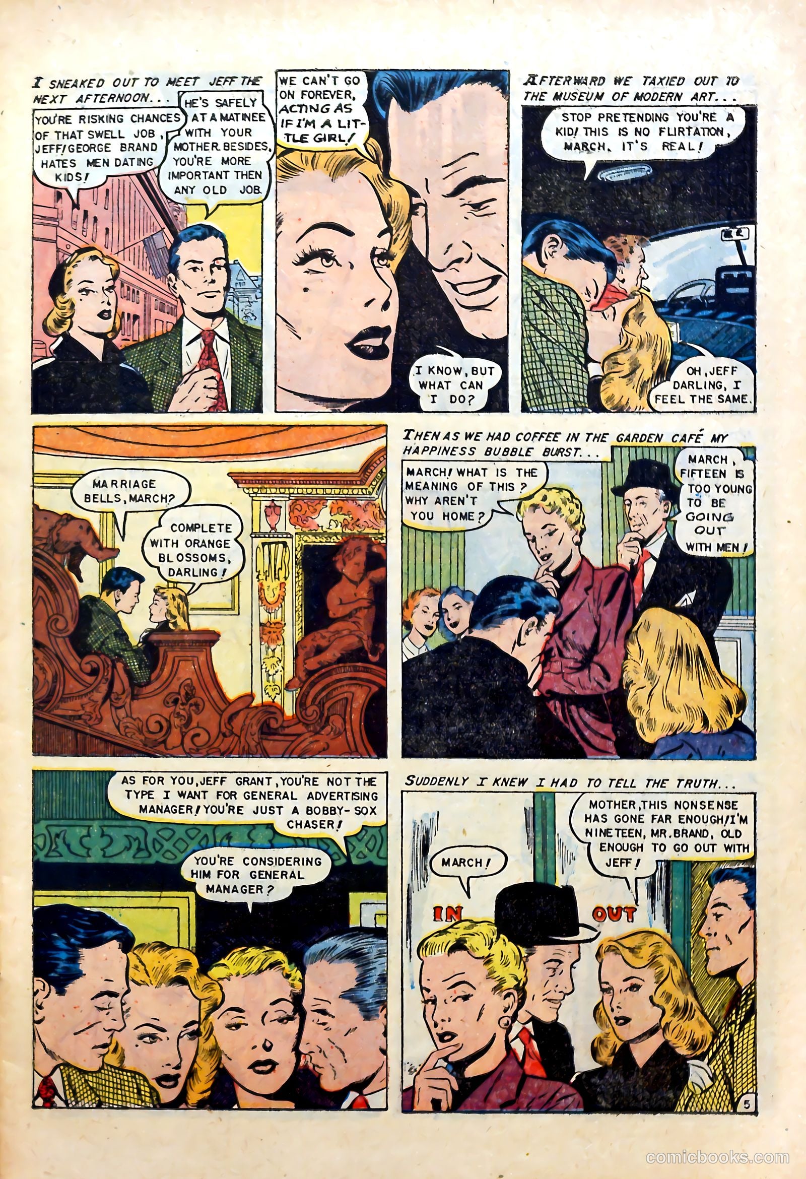 Glamorous Romances #90 (1956) — page 7 of 36