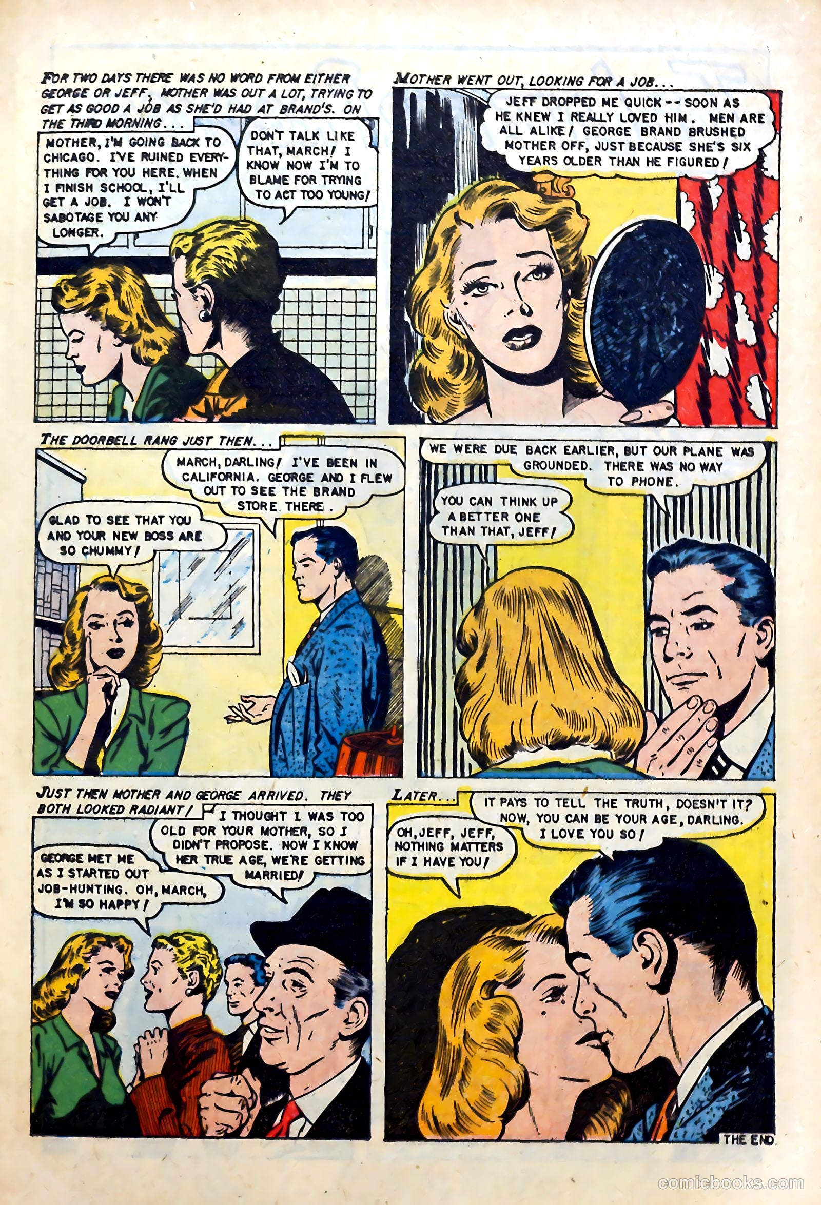 Glamorous Romances #90 (1956) — page 9 of 36