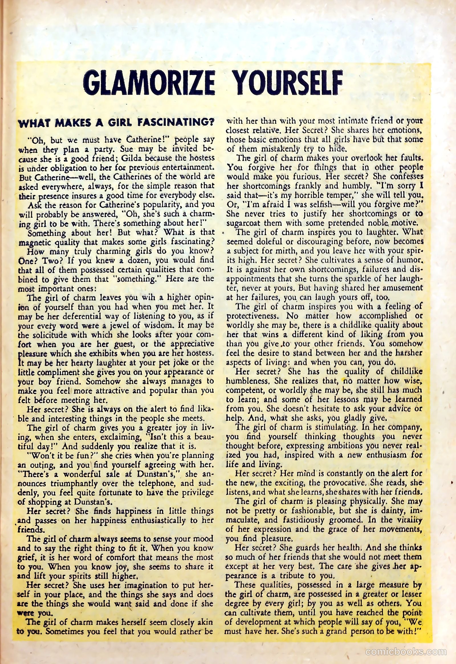 Glamorous Romances #90 (1956) — page 25 of 36