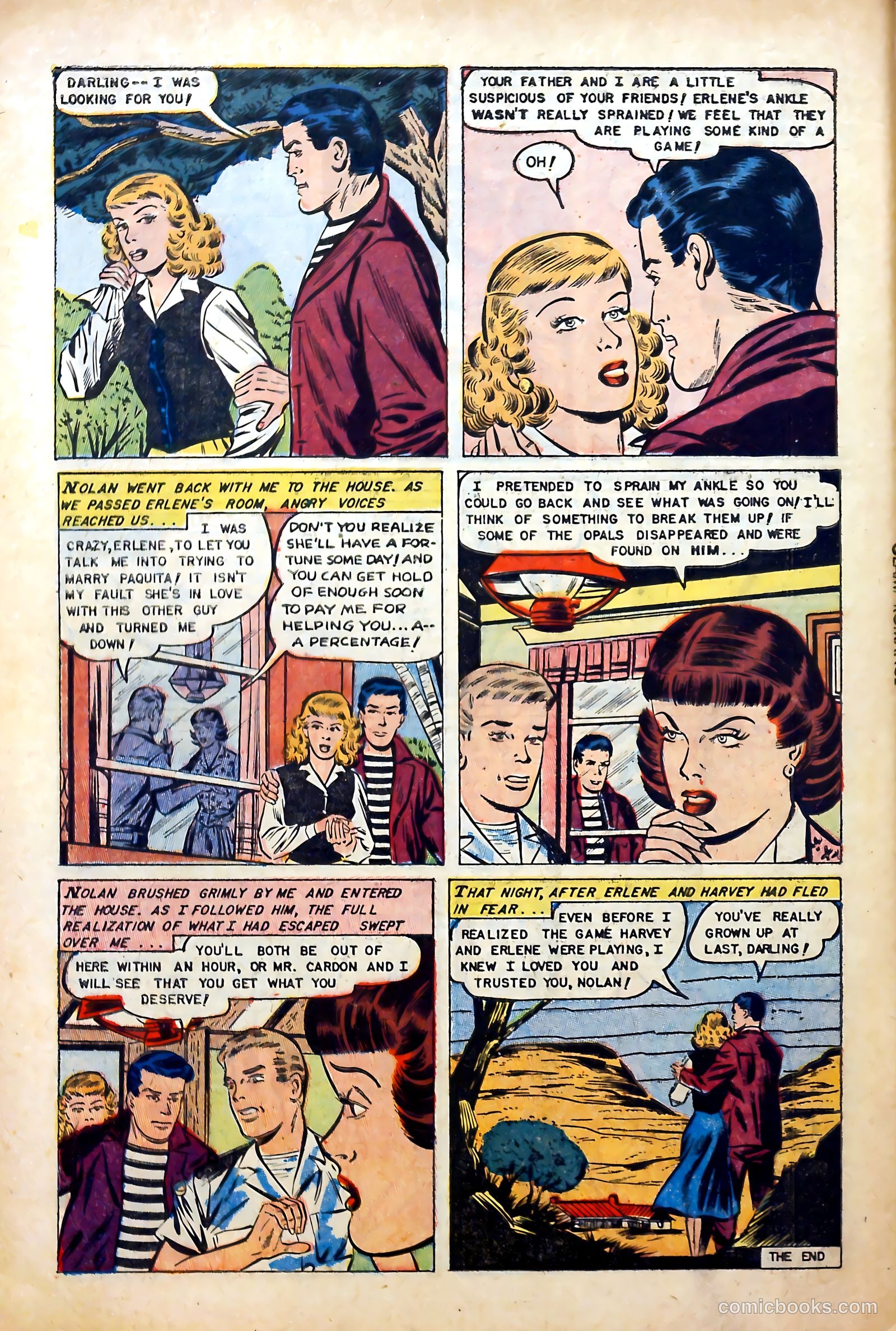Glamorous Romances #90 (1956) — page 34 of 36