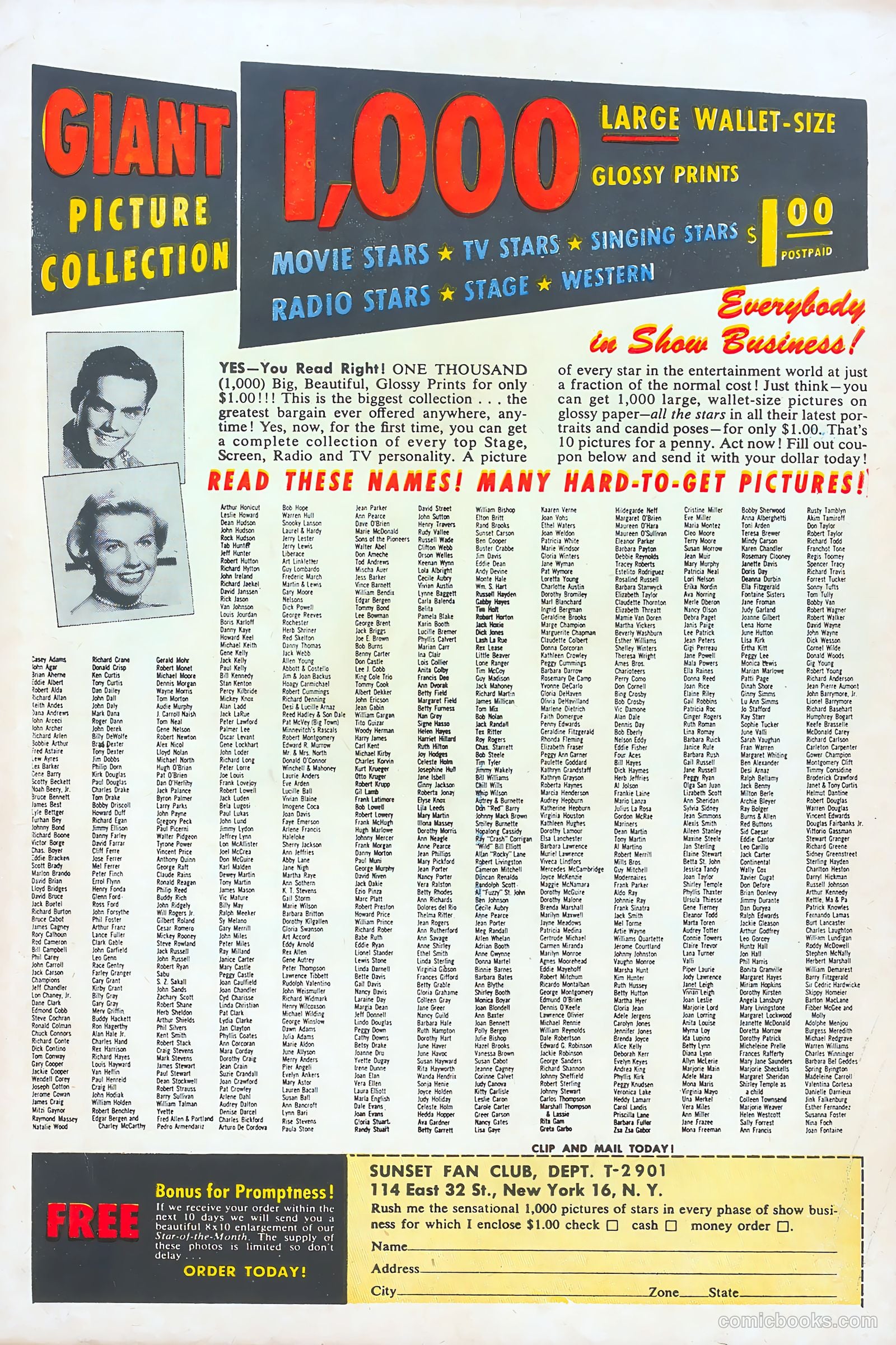 Going Steady #11 (1955) — page 36 of 36