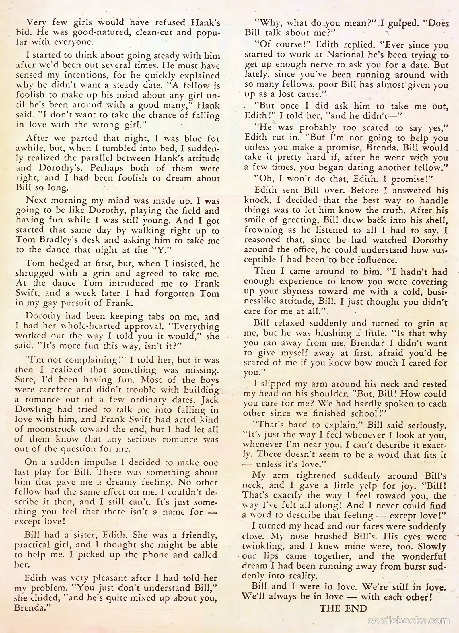 Going Steady #13 (1955) — page 35 of 37
