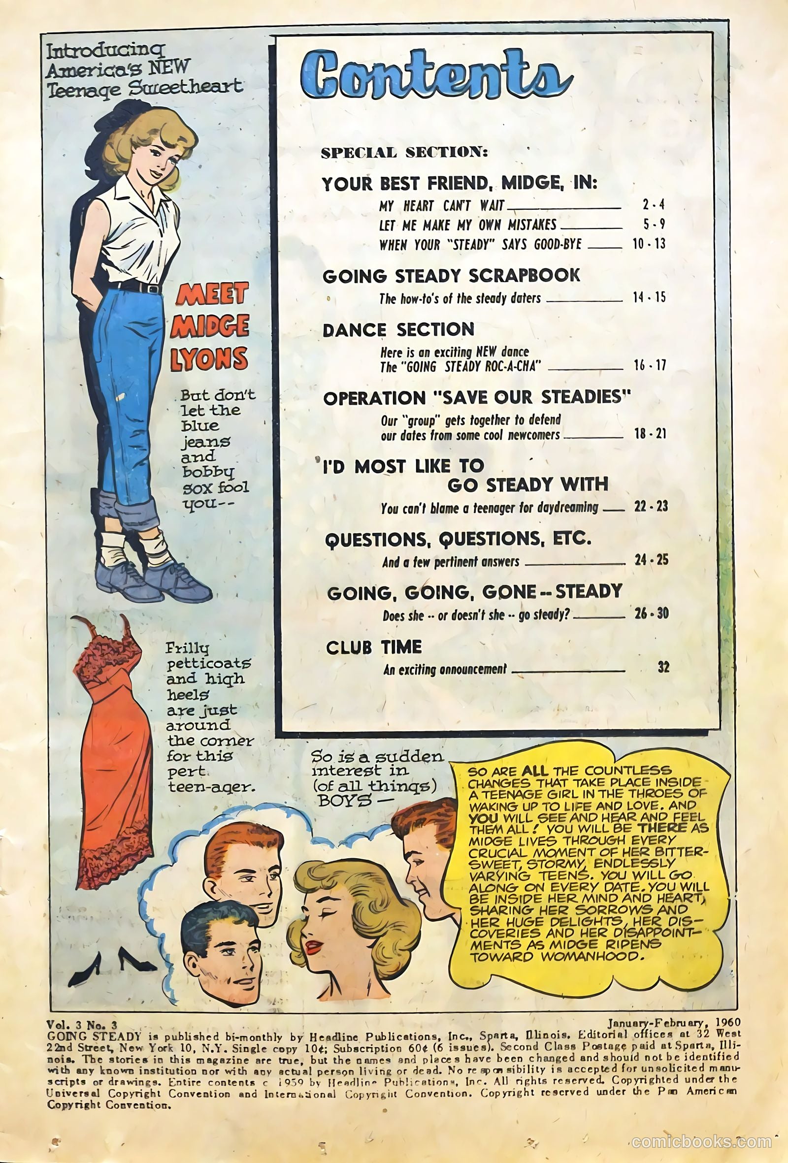 Going Steady #3 (1960) — page 3 of 34
