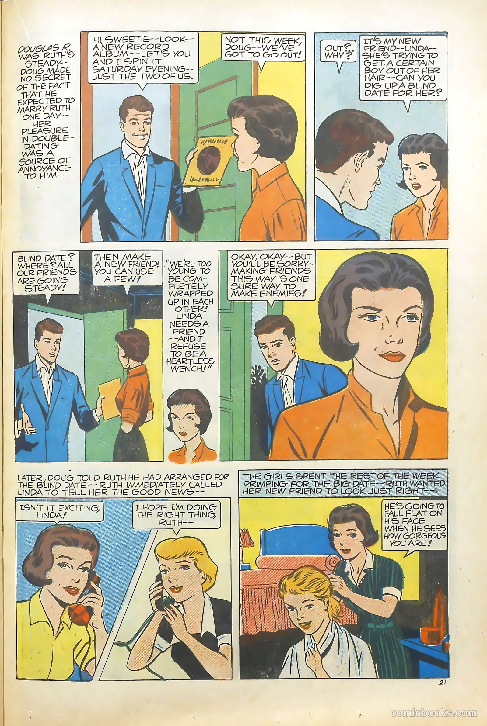 Going Steady #4 (1960) — page 21 of 34