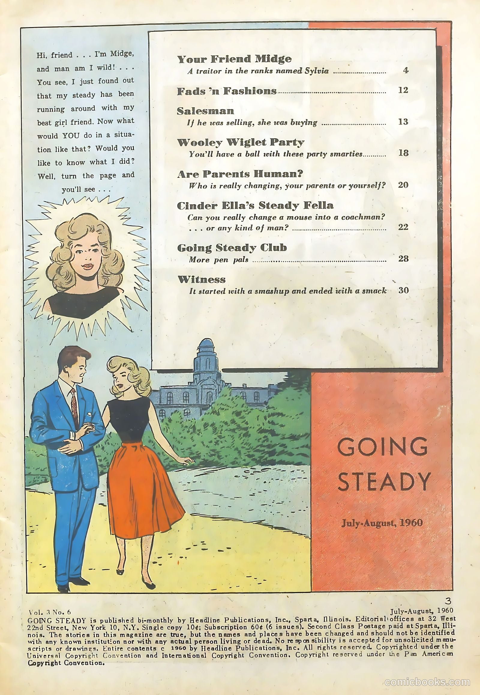 Going Steady #6 (1960) — page 3 of 33