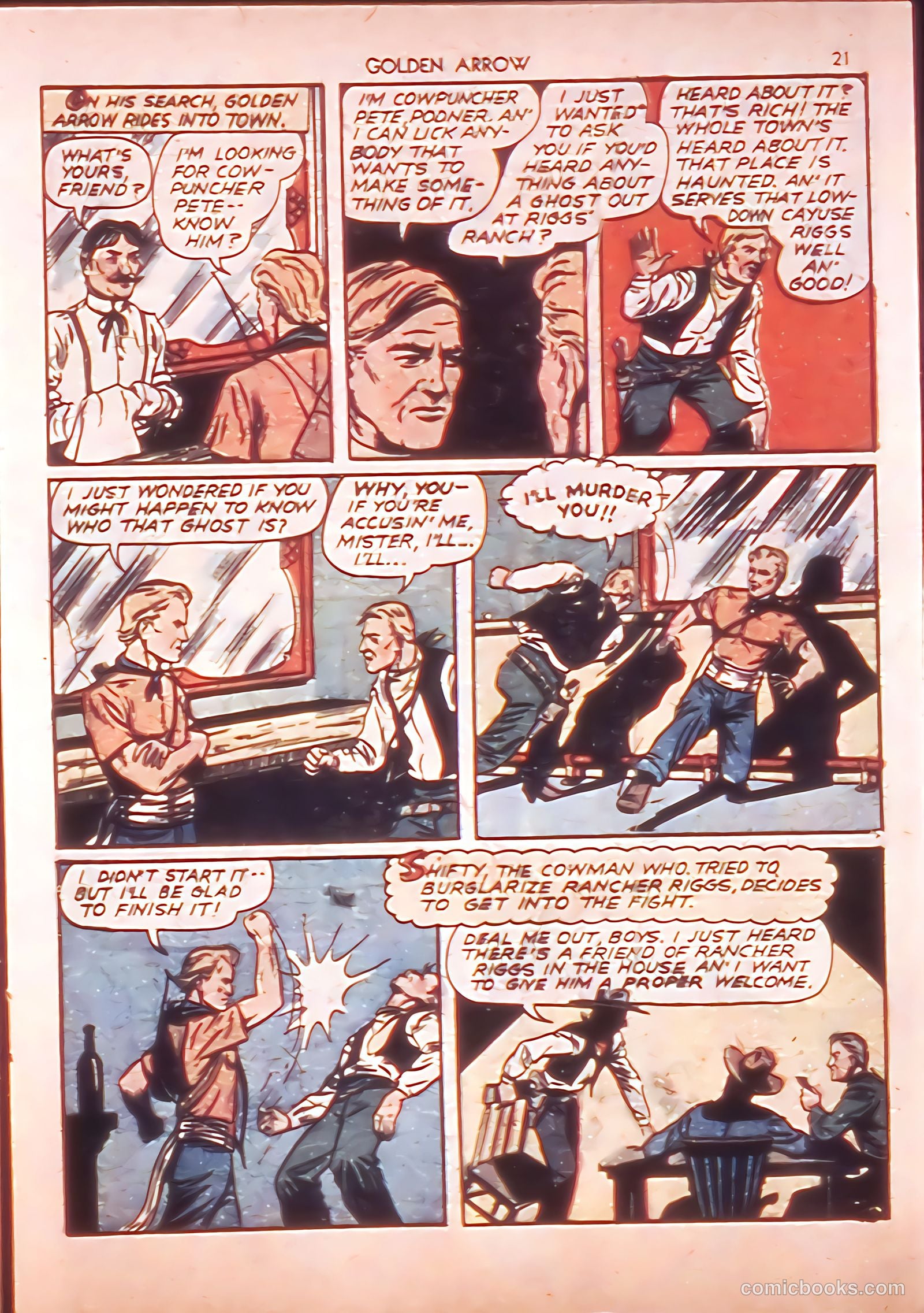 Golden Arrow #1 (1942) — page 21 of 67