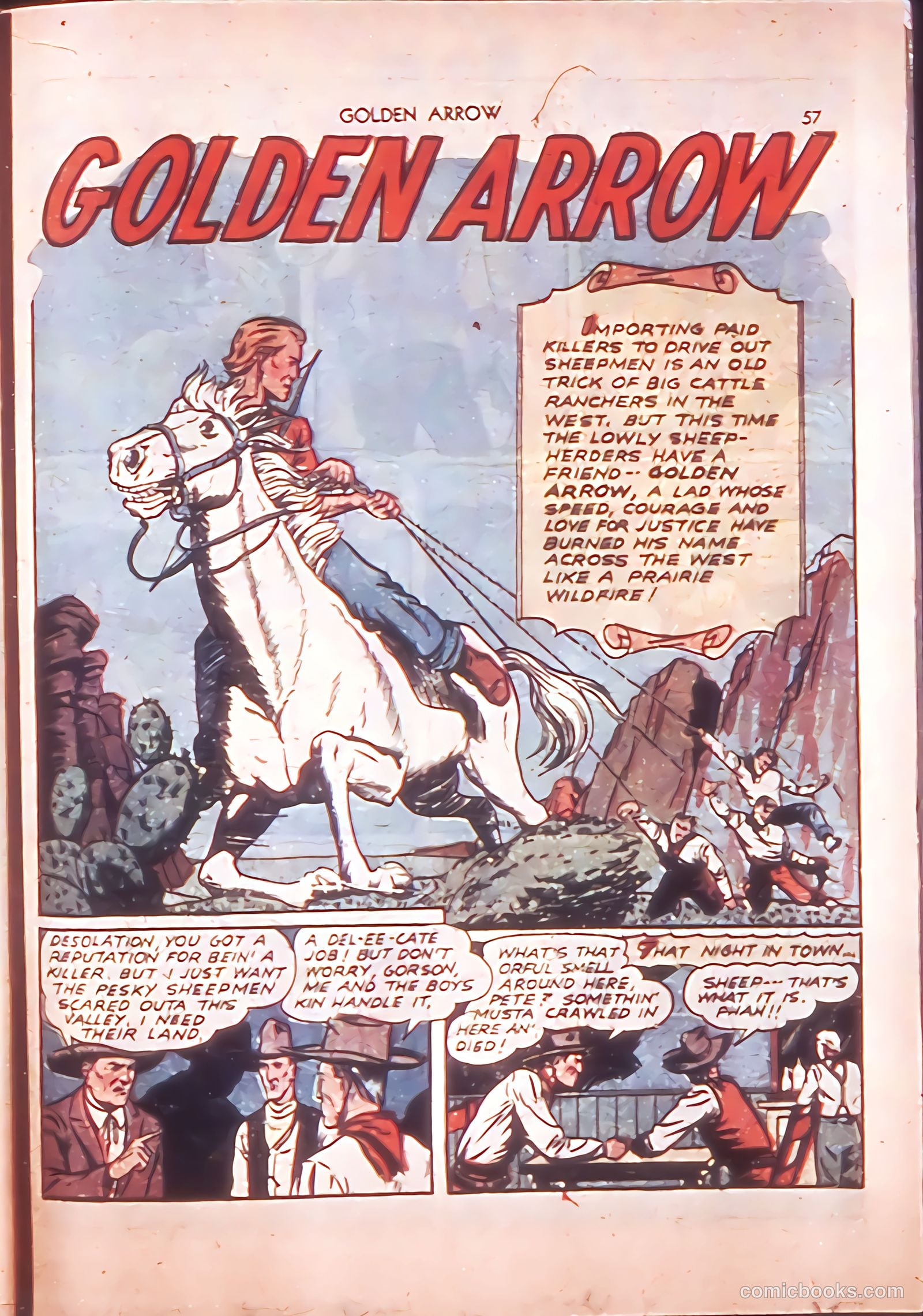 Golden Arrow #1 (1942) — page 56 of 67