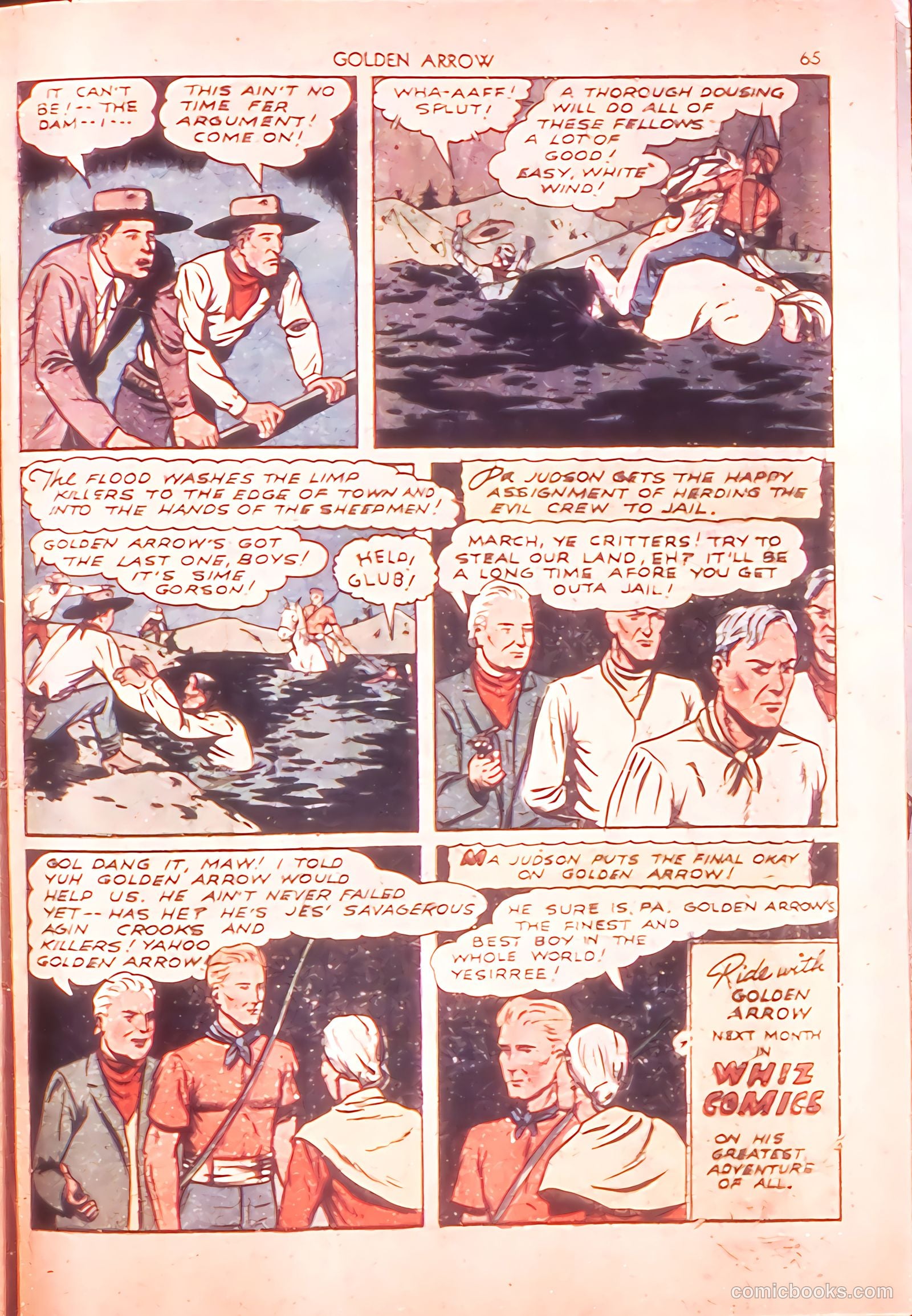 Golden Arrow #1 (1942) — page 64 of 67