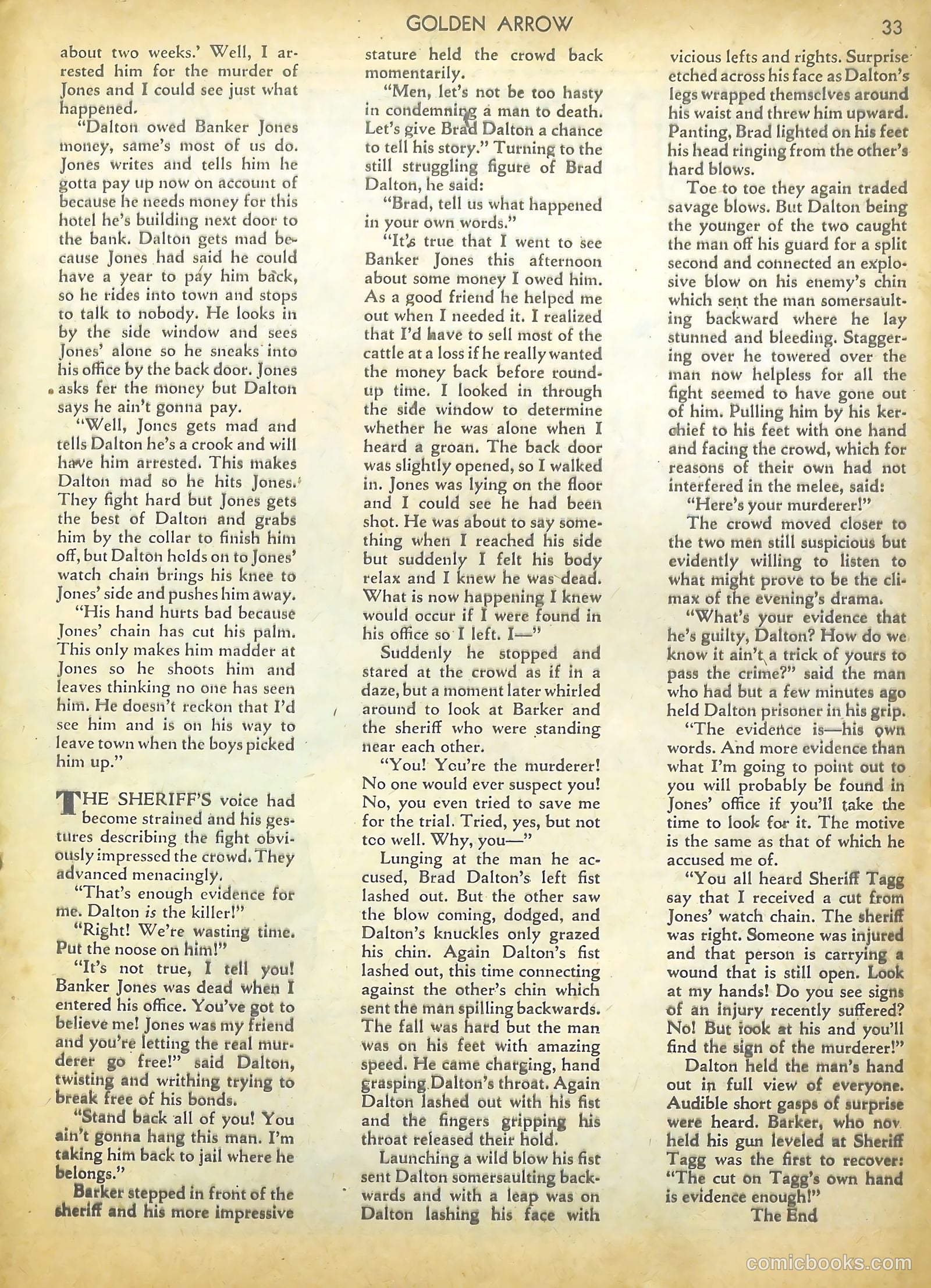 Golden Arrow #2 (1943) — page 33 of 67