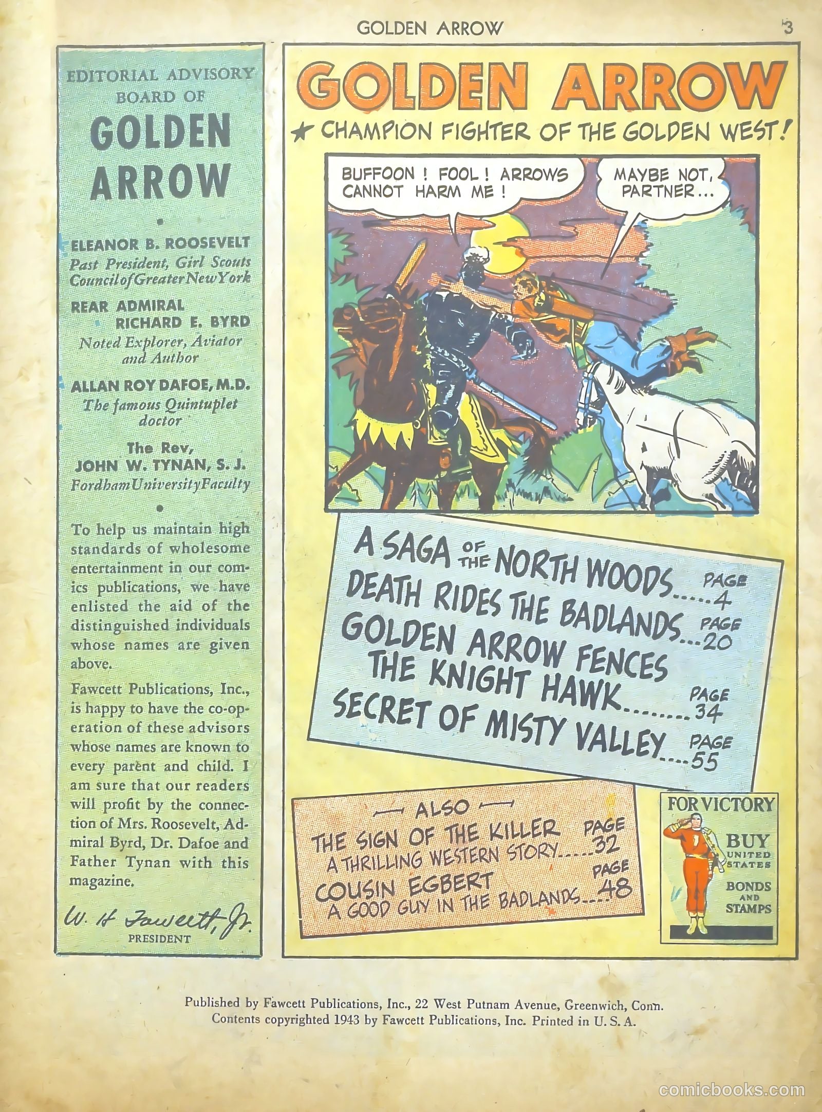 Golden Arrow #2 (1943) — page 3 of 67