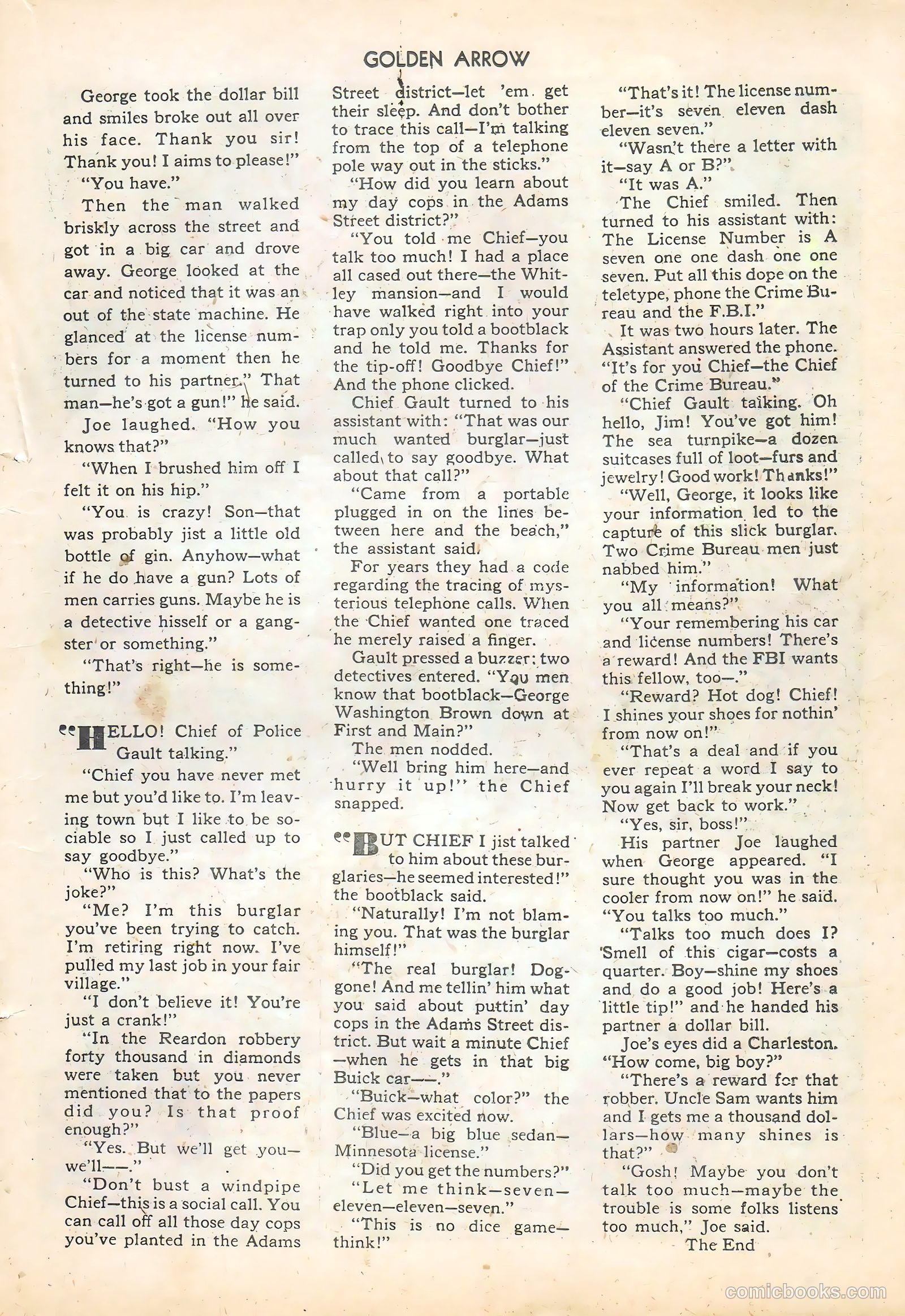 Golden Arrow #4 (1946) — page 19 of 37
