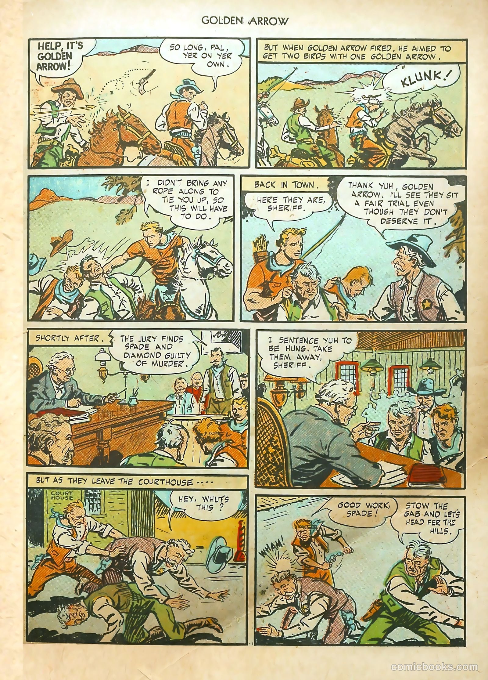 Golden Arrow #4 (1946) — page 31 of 37