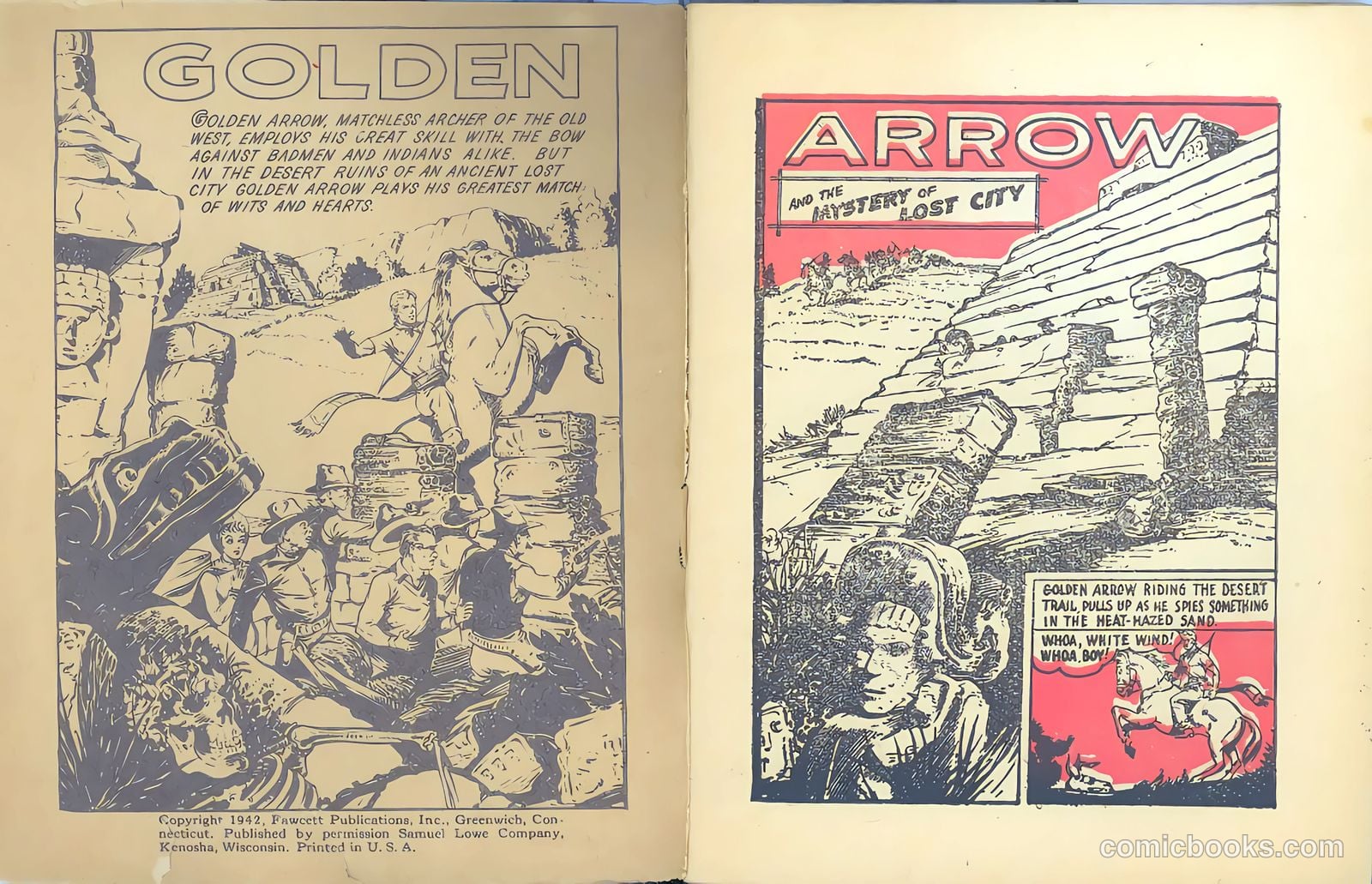 Golden Arrow [Mighty Midget Comic] #11 (1942) — page 2 of 18