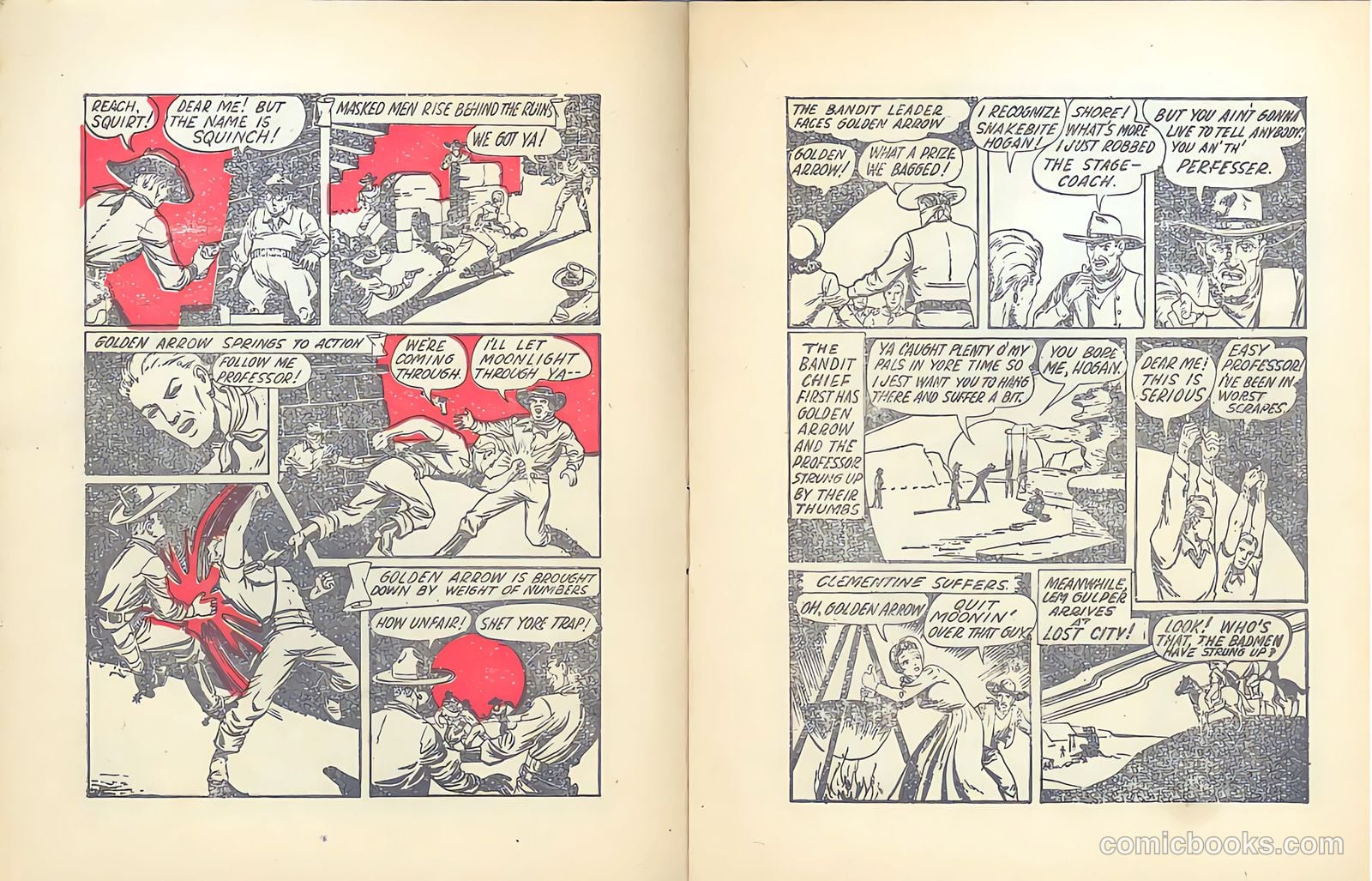 Golden Arrow [Mighty Midget Comic] #11 (1942) — page 6 of 18