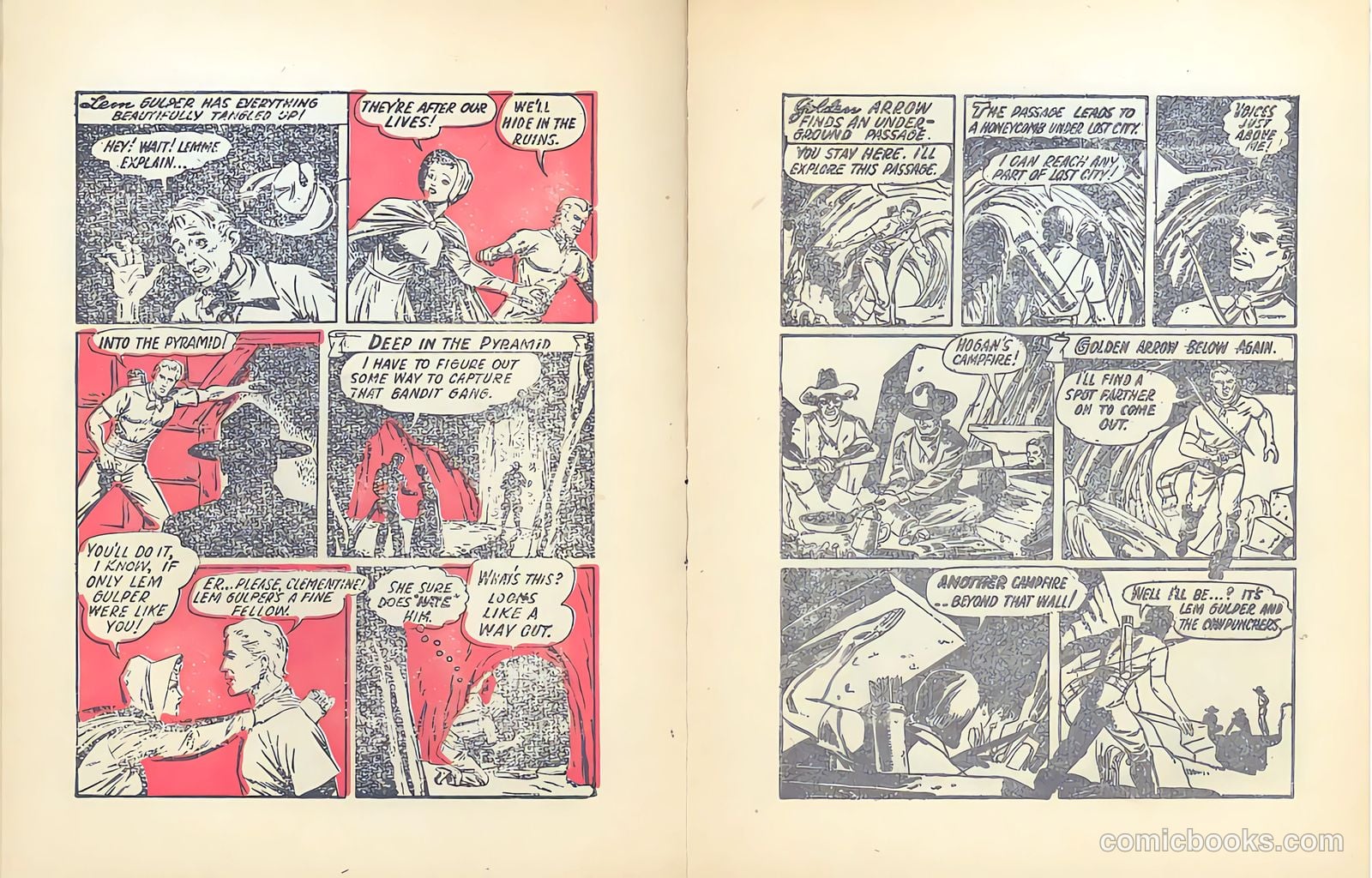 Golden Arrow [Mighty Midget Comic] #11 (1942) — page 9 of 18