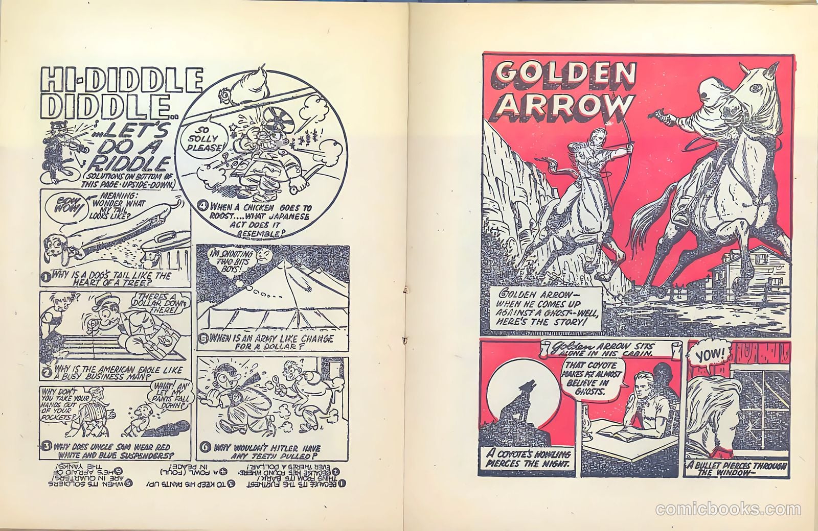 Golden Arrow [Mighty Midget Comic] #11 (1942) — page 12 of 18