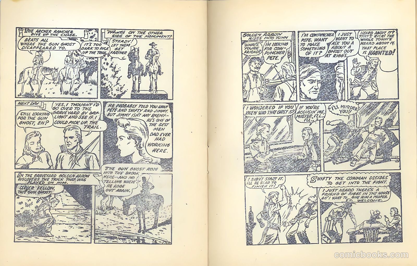 Golden Arrow [Mighty Midget Comic] #11 (1942) — page 15 of 18