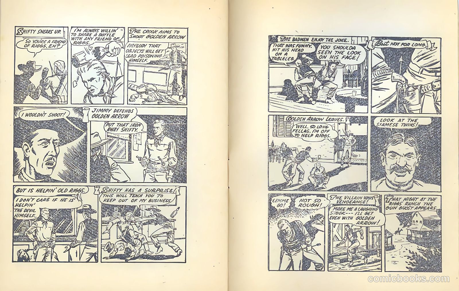 Golden Arrow [Mighty Midget Comic] #11 (1942) — page 16 of 18