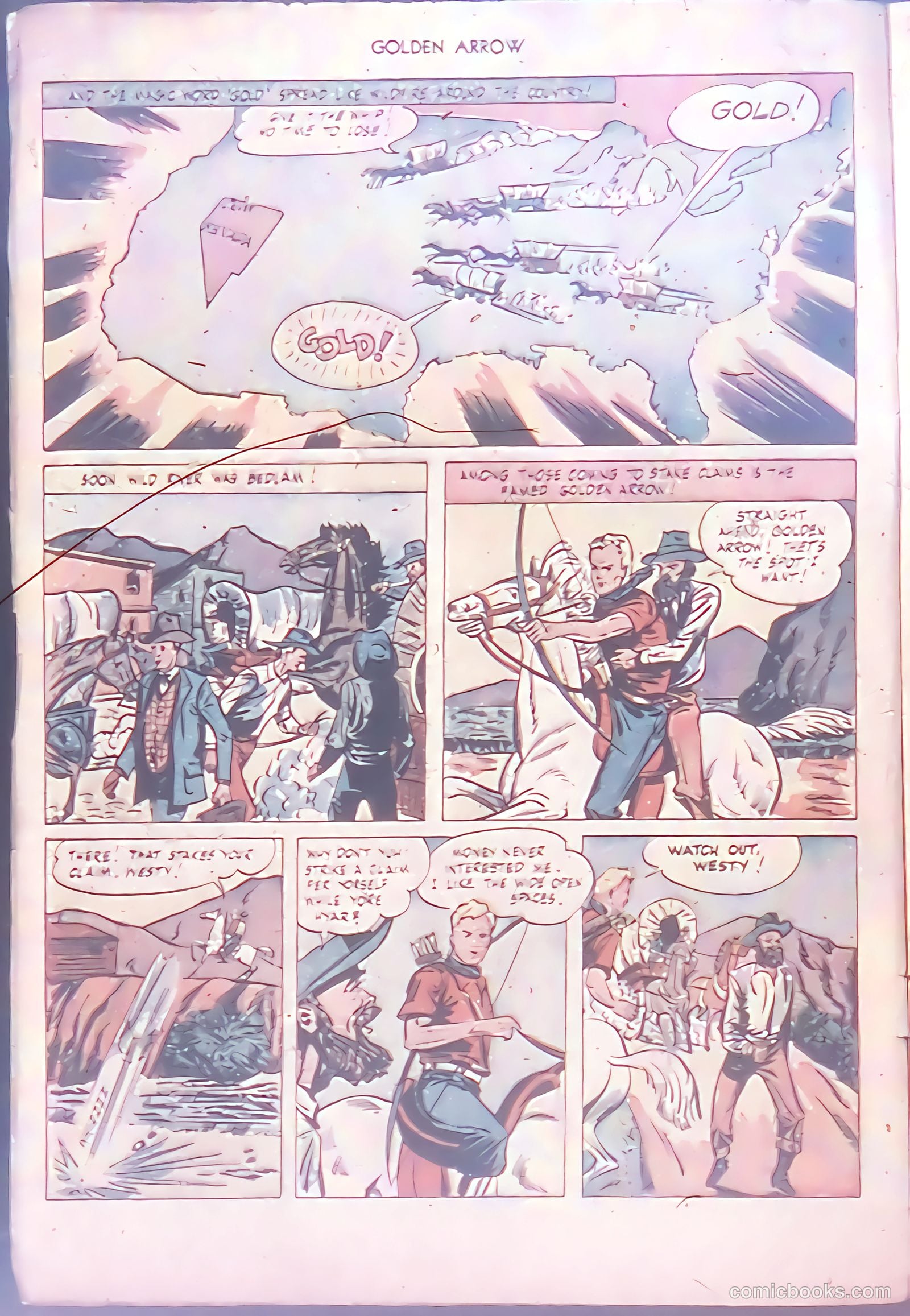 Golden Arrow Western #6 (1947) — page 4 of 36