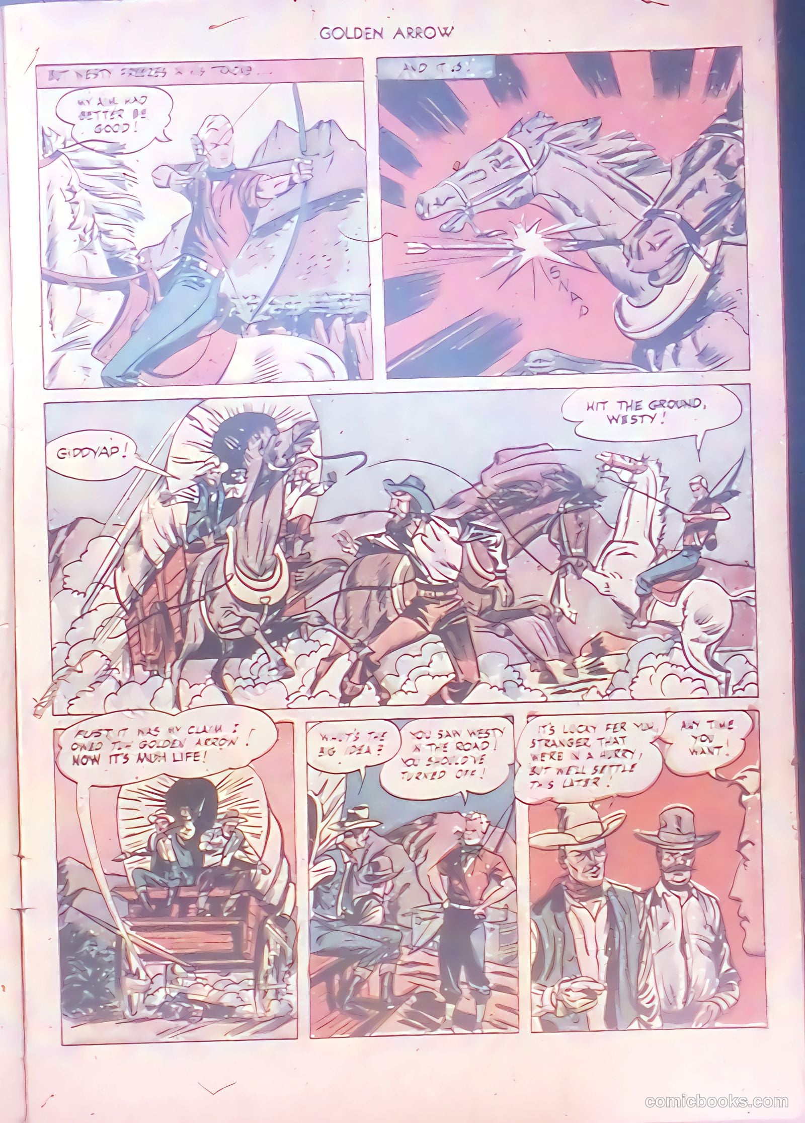 Golden Arrow Western #6 (1947) — page 5 of 36