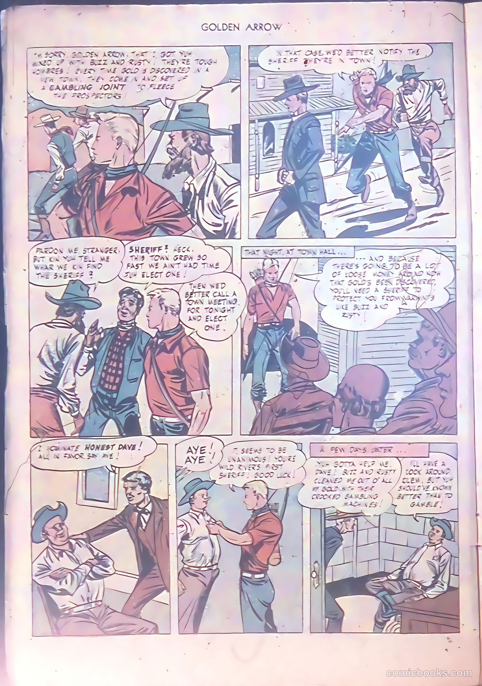 Golden Arrow Western #6 (1947) — page 6 of 36