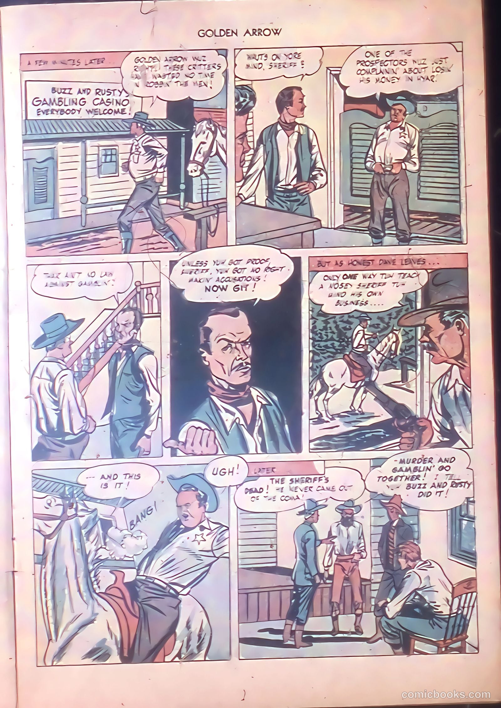 Golden Arrow Western #6 (1947) — page 7 of 36