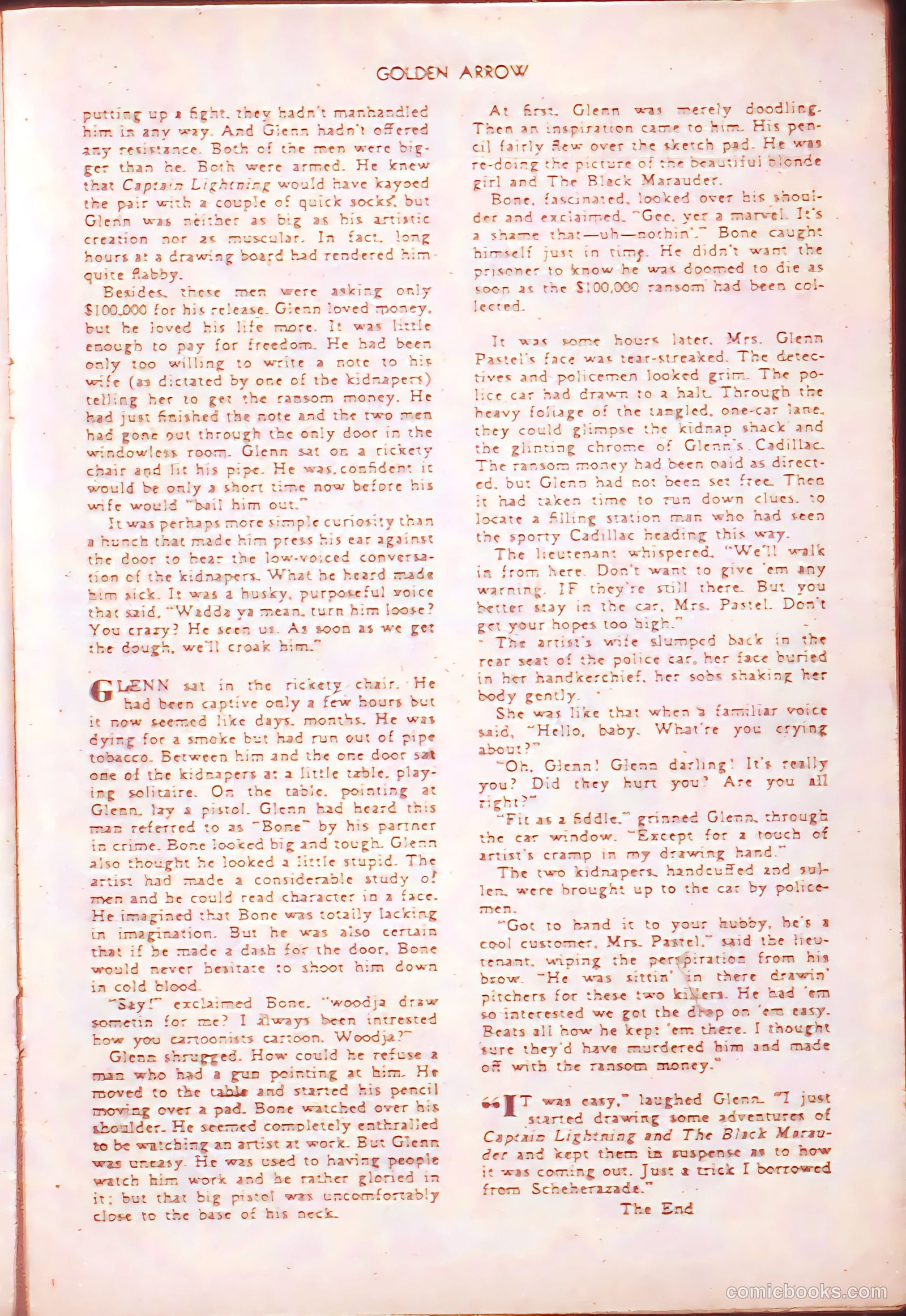 Golden Arrow Western #6 (1947) — page 17 of 36