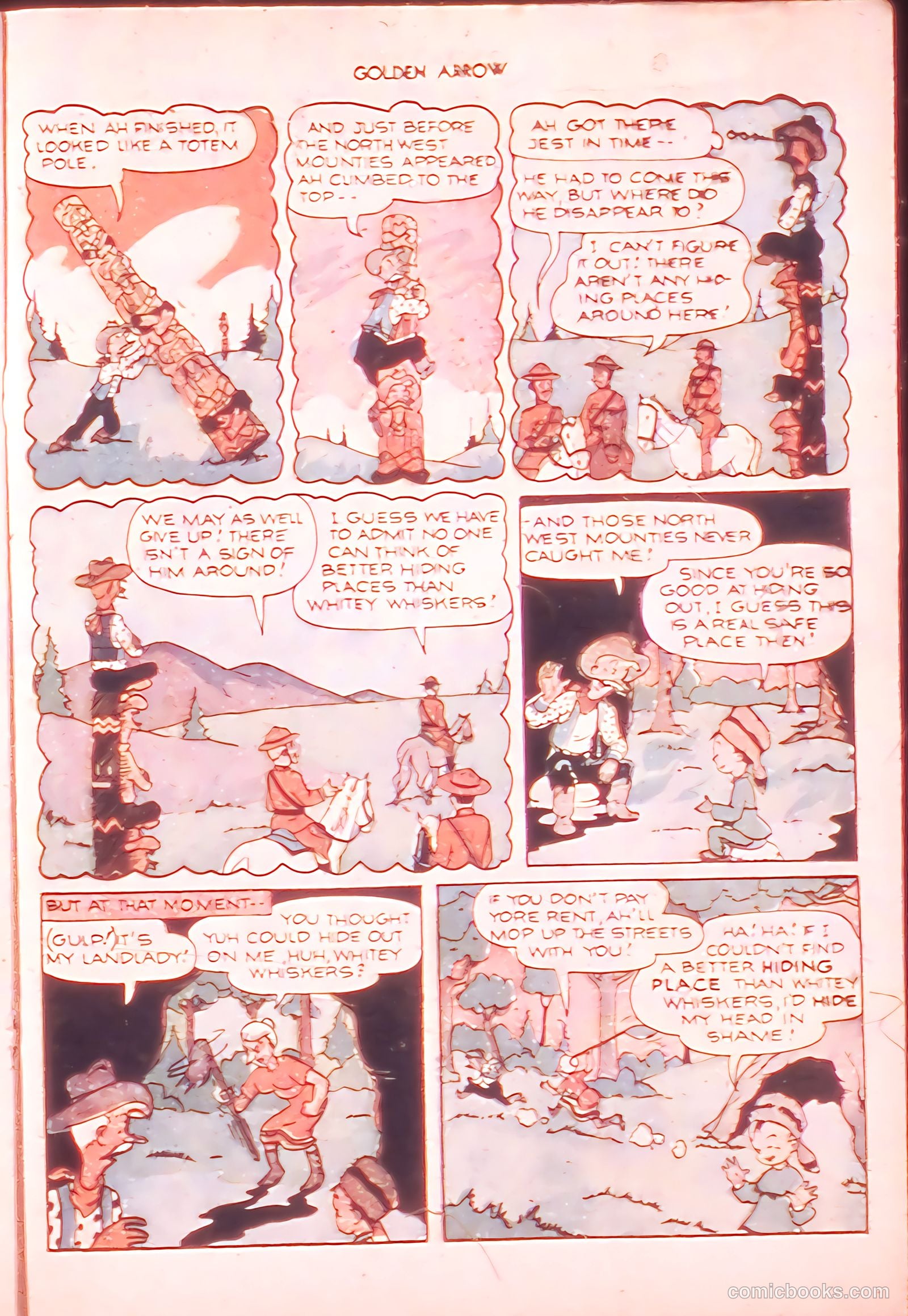 Golden Arrow Western #6 (1947) — page 21 of 36