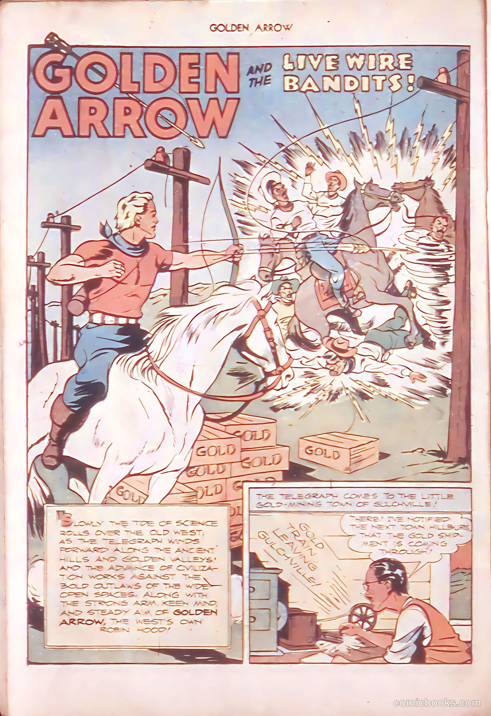 Golden Arrow Western #6 (1947) — page 22 of 36