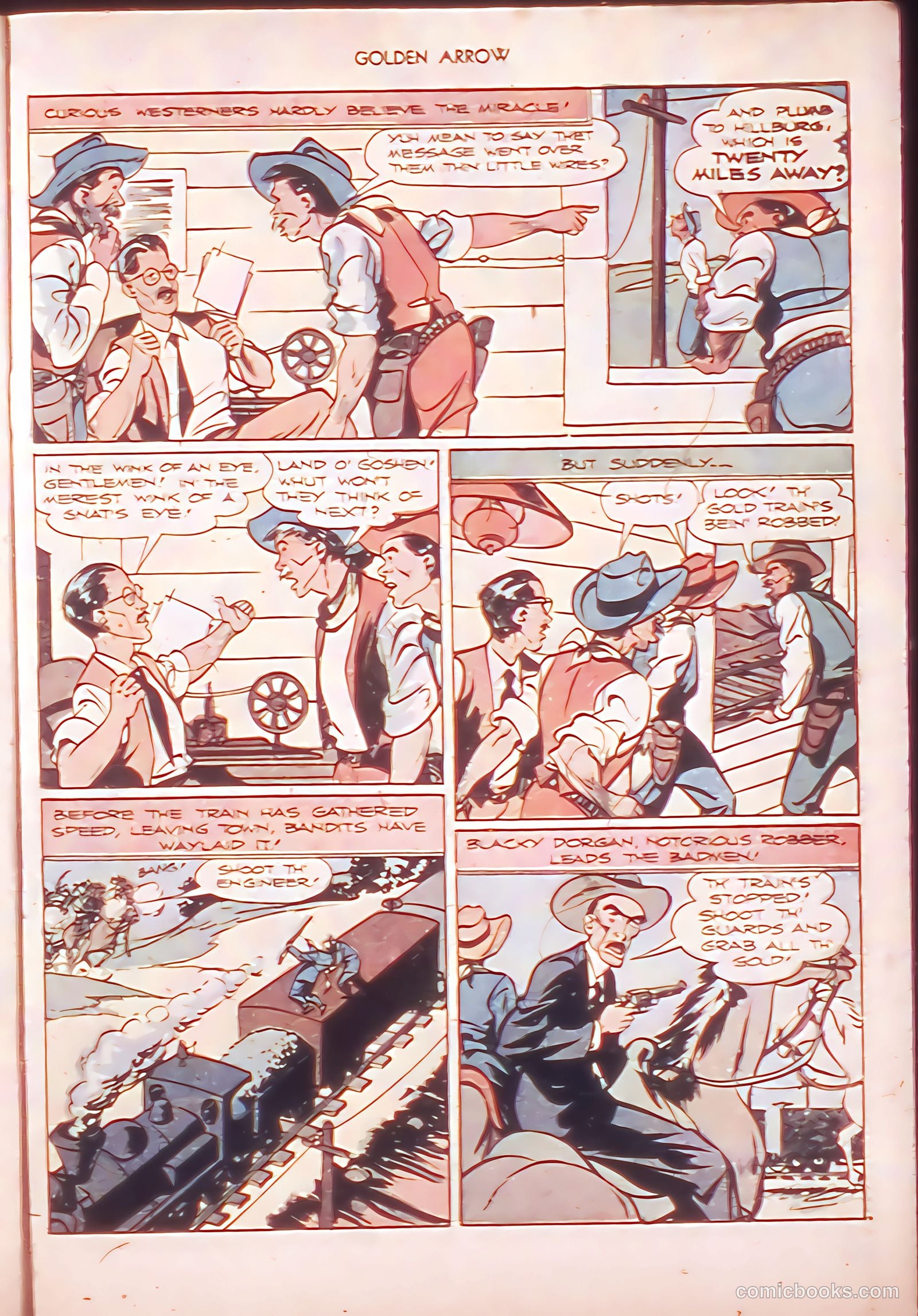 Golden Arrow Western #6 (1947) — page 23 of 36