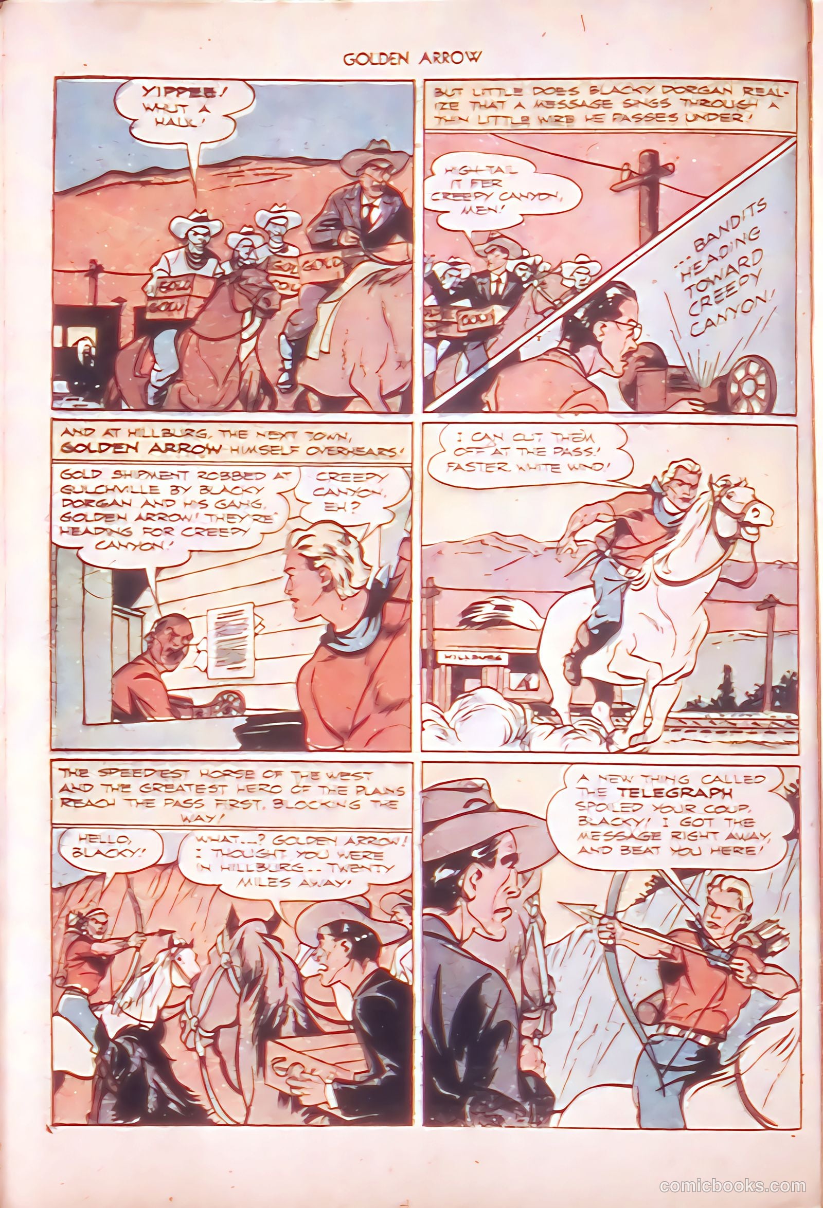 Golden Arrow Western #6 (1947) — page 24 of 36