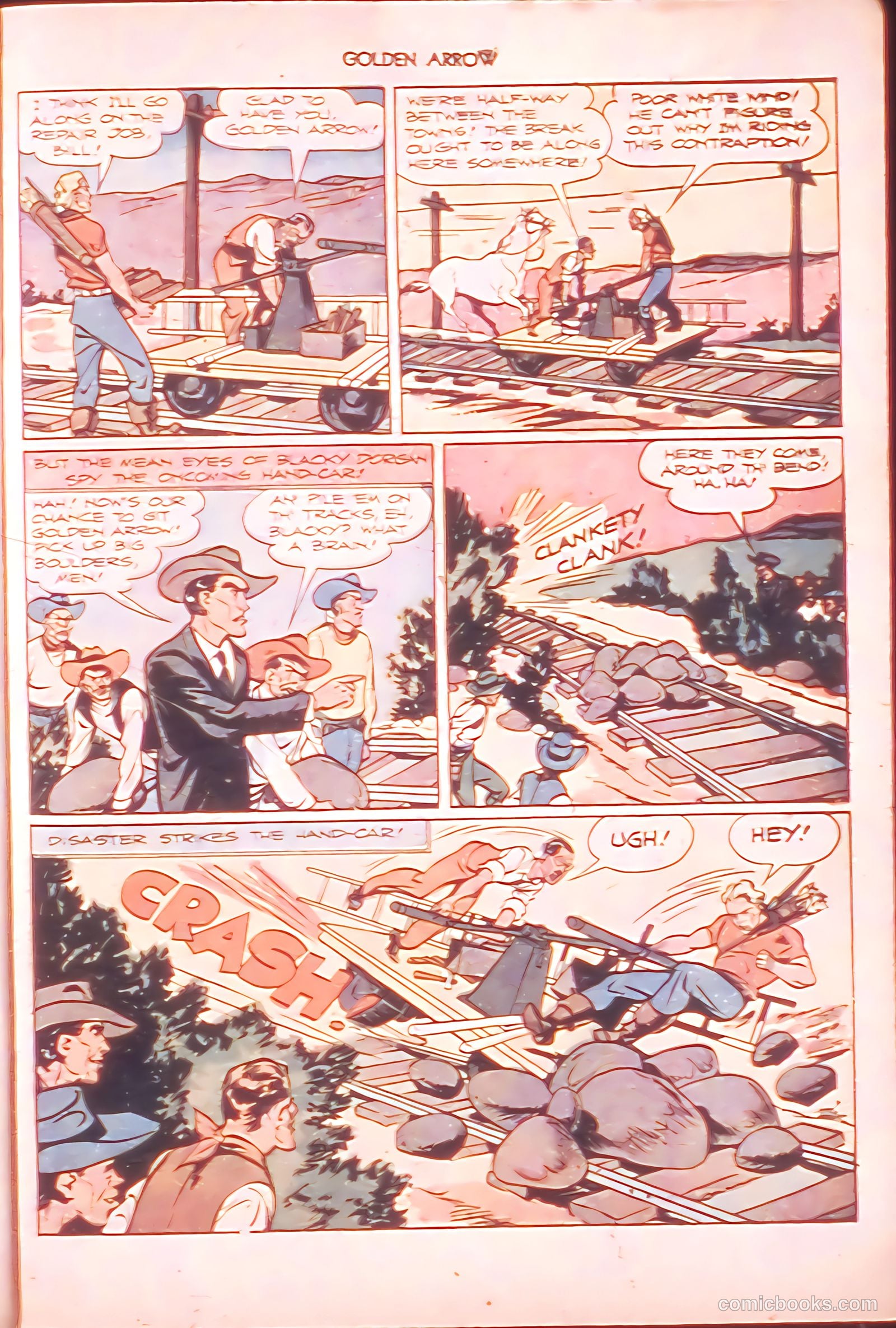 Golden Arrow Western #6 (1947) — page 27 of 36