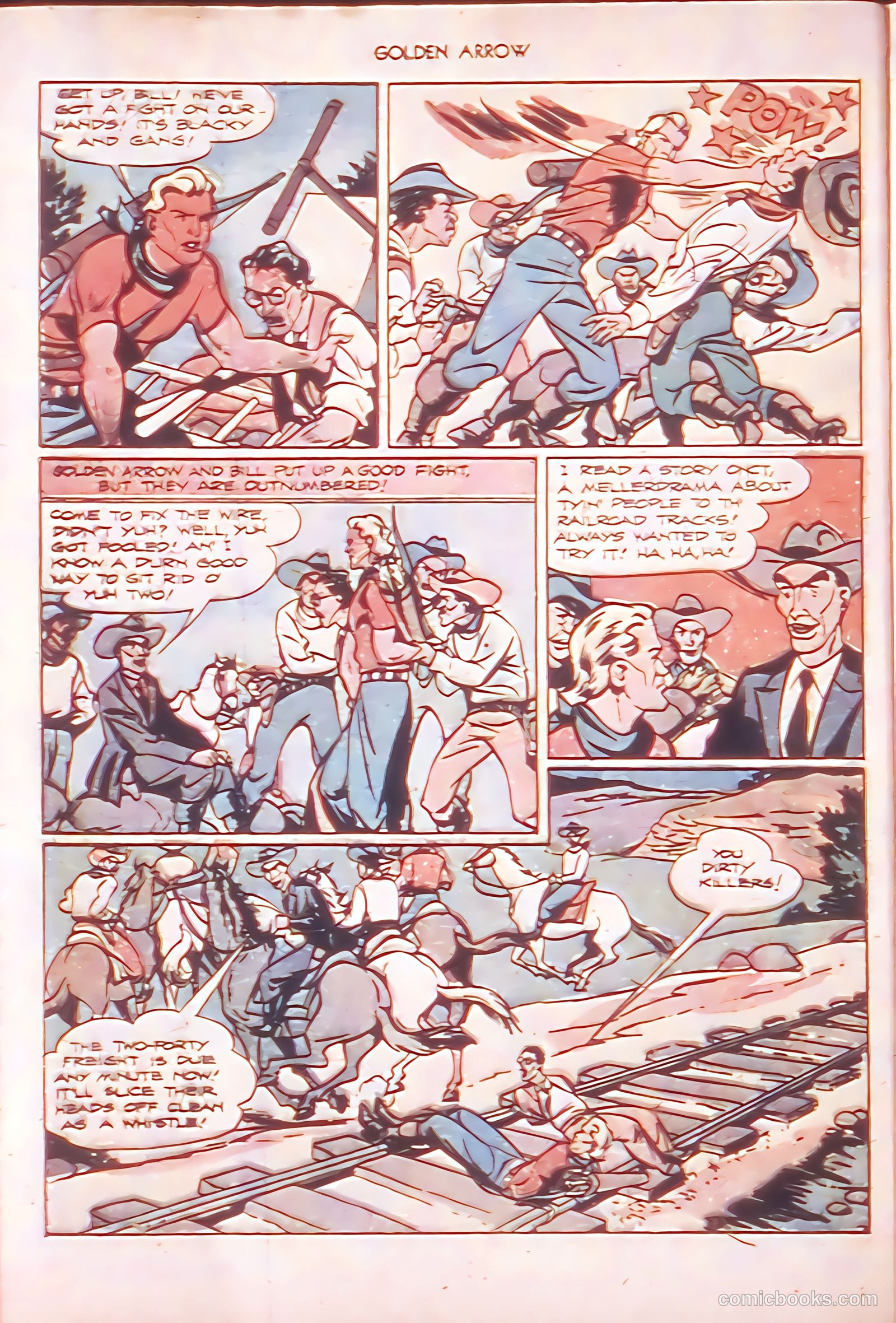 Golden Arrow Western #6 (1947) — page 28 of 36