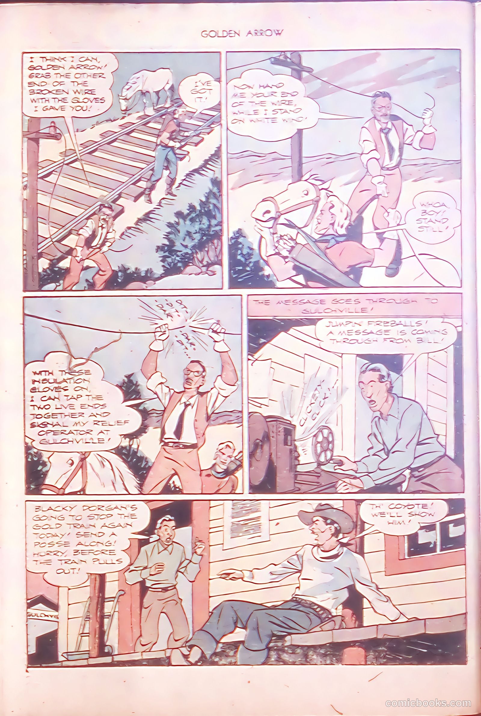 Golden Arrow Western #6 (1947) — page 30 of 36