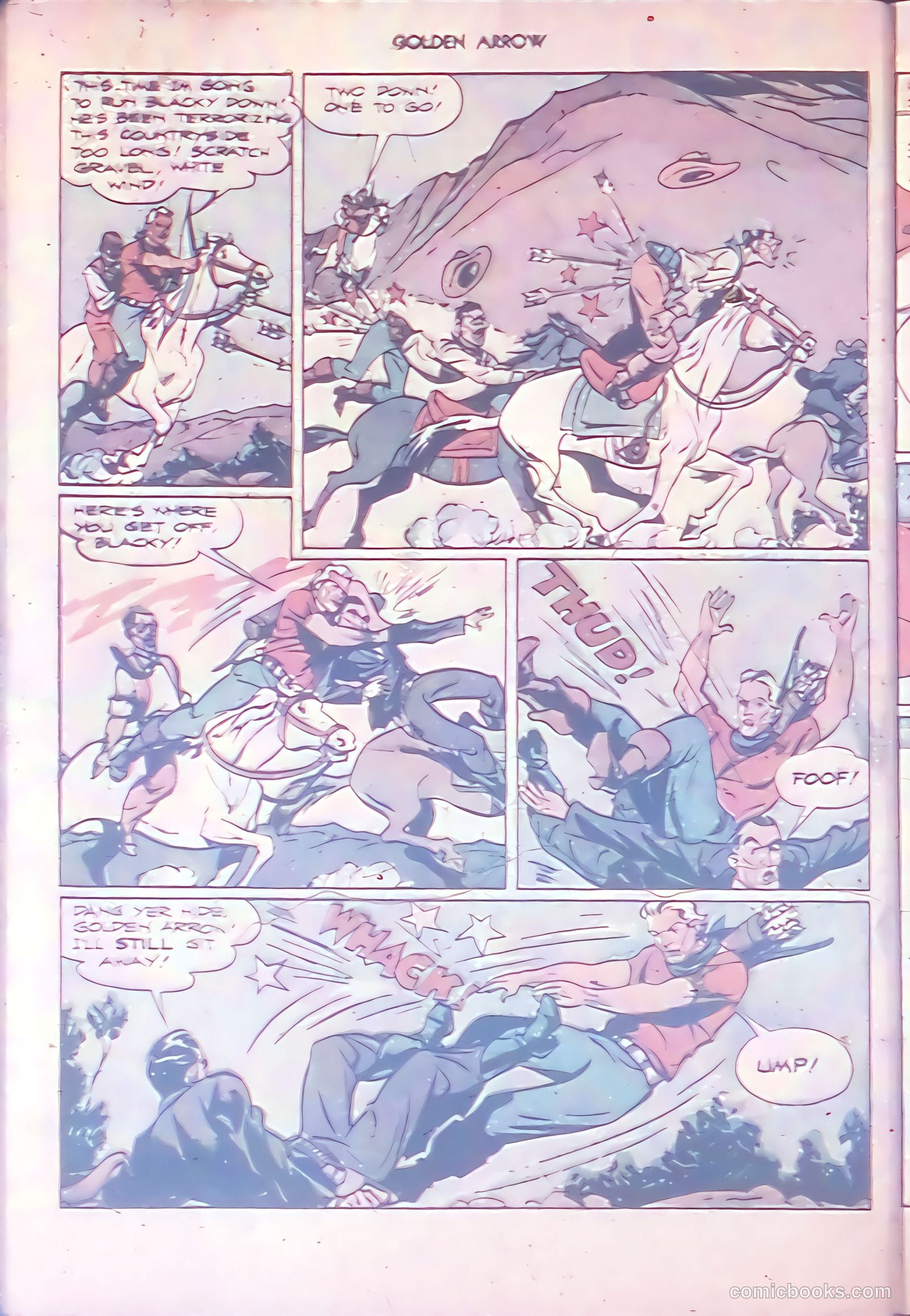 Golden Arrow Western #6 (1947) — page 32 of 36