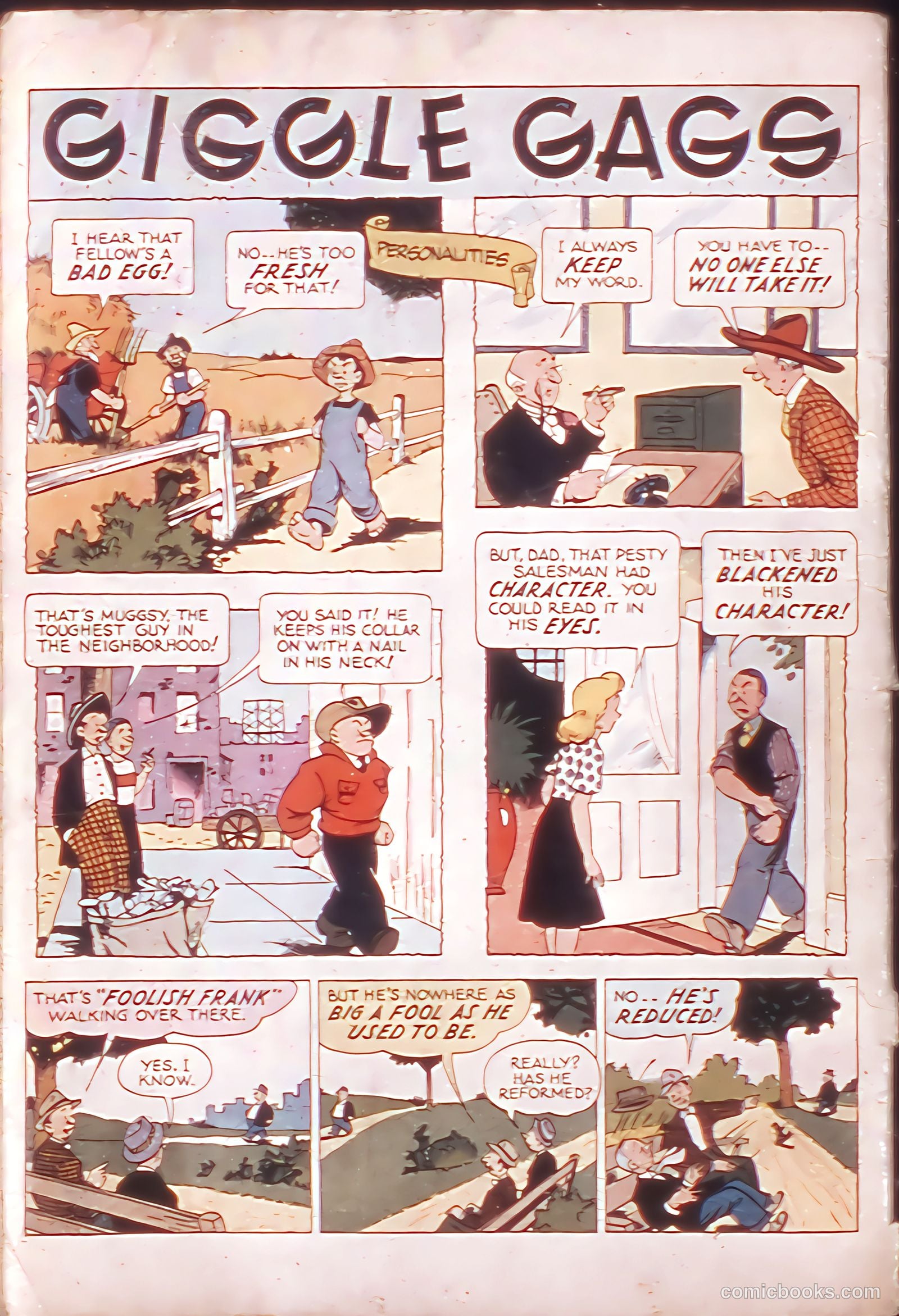Golden Arrow Western #6 (1947) — page 36 of 36