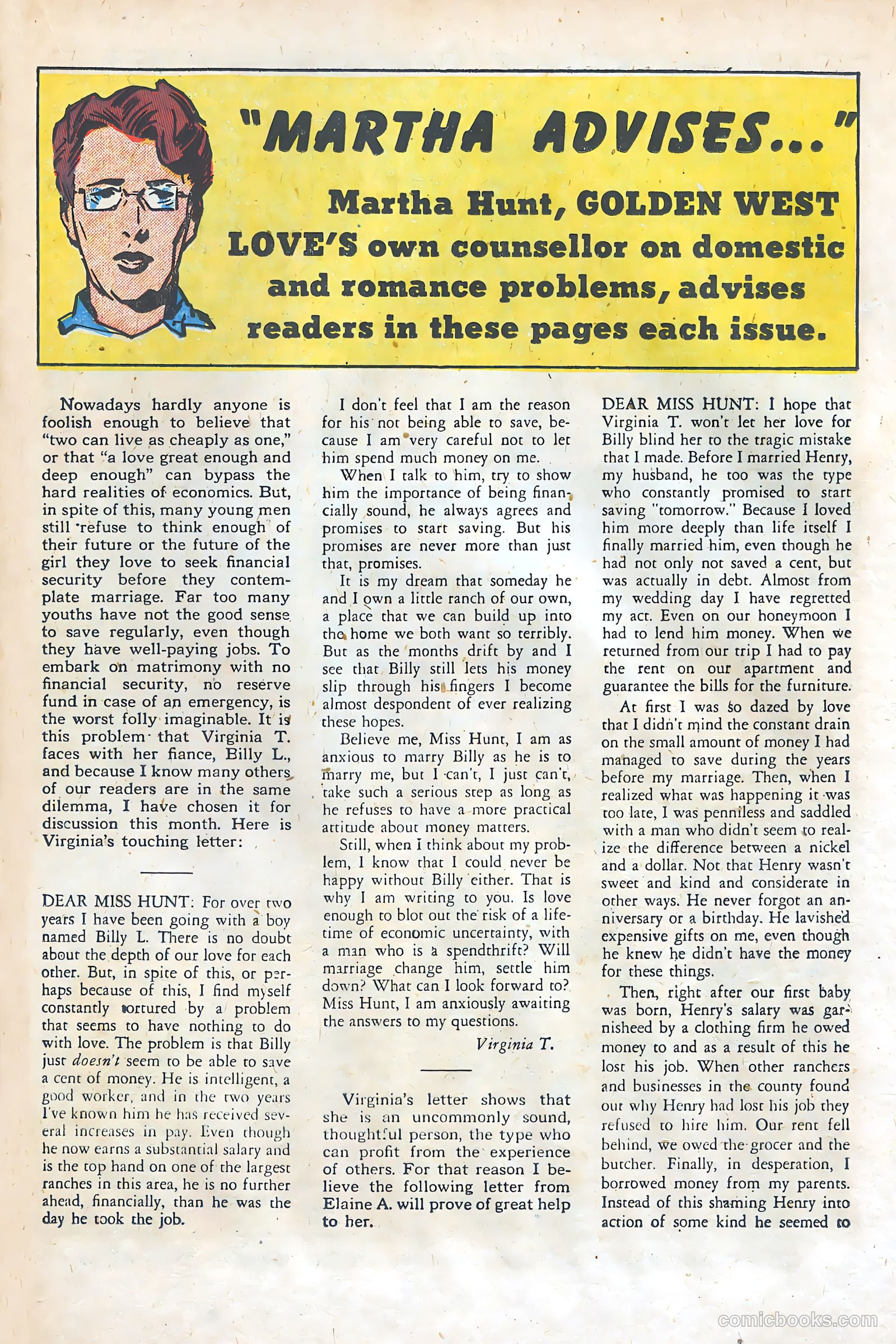 Golden West Love #1 (1949) — page 31 of 53