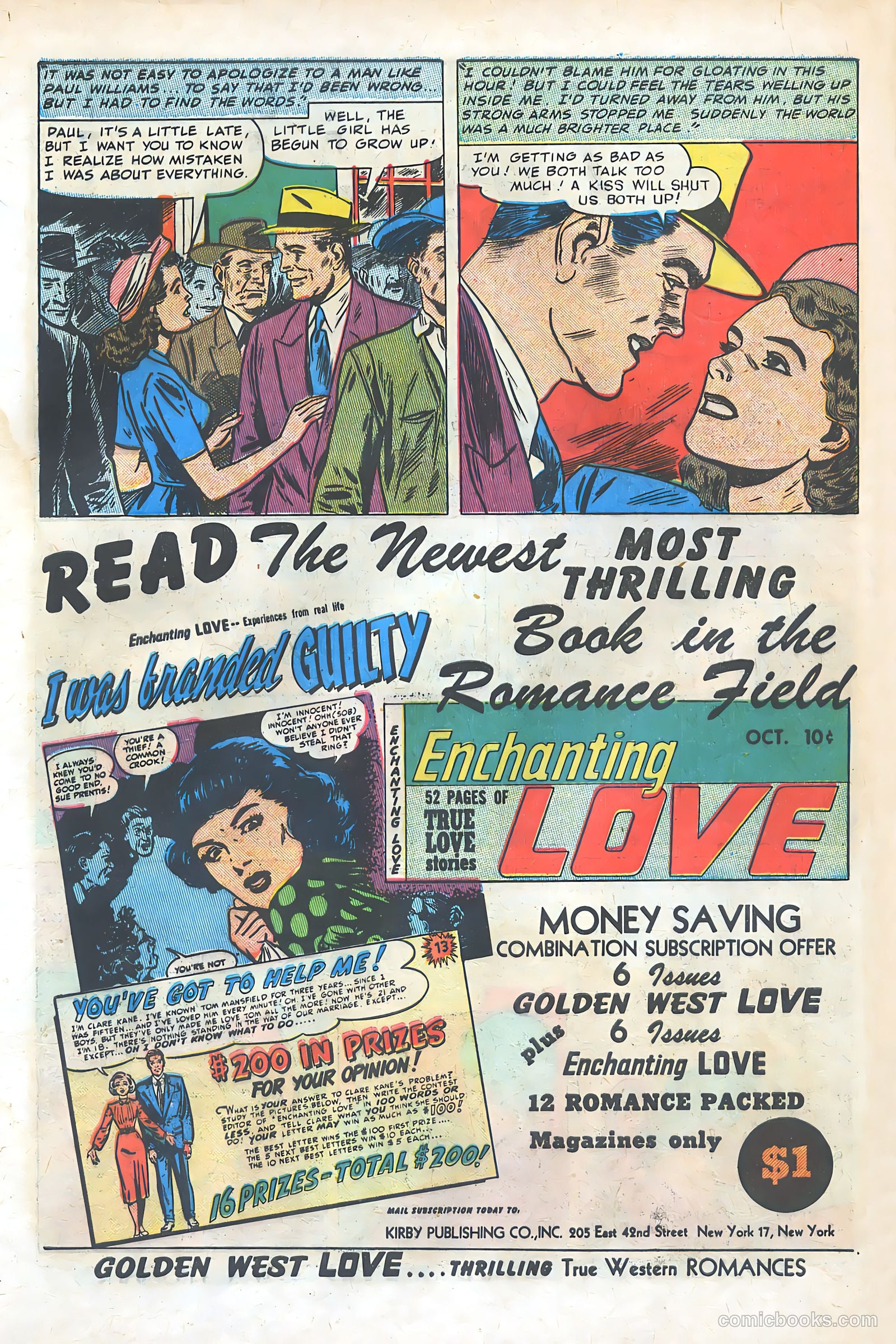 Golden West Love #1 (1949) — page 42 of 53