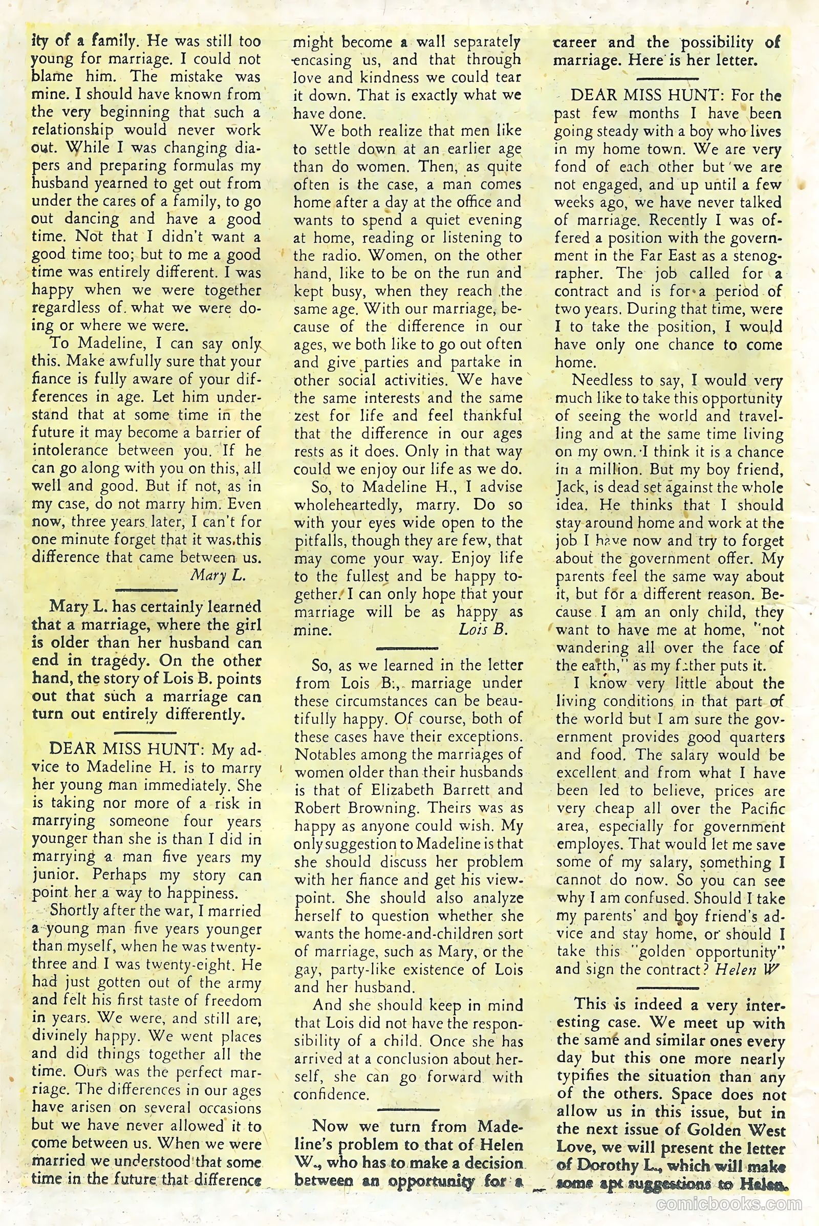 Golden West Love #3 (1950) — page 22 of 53