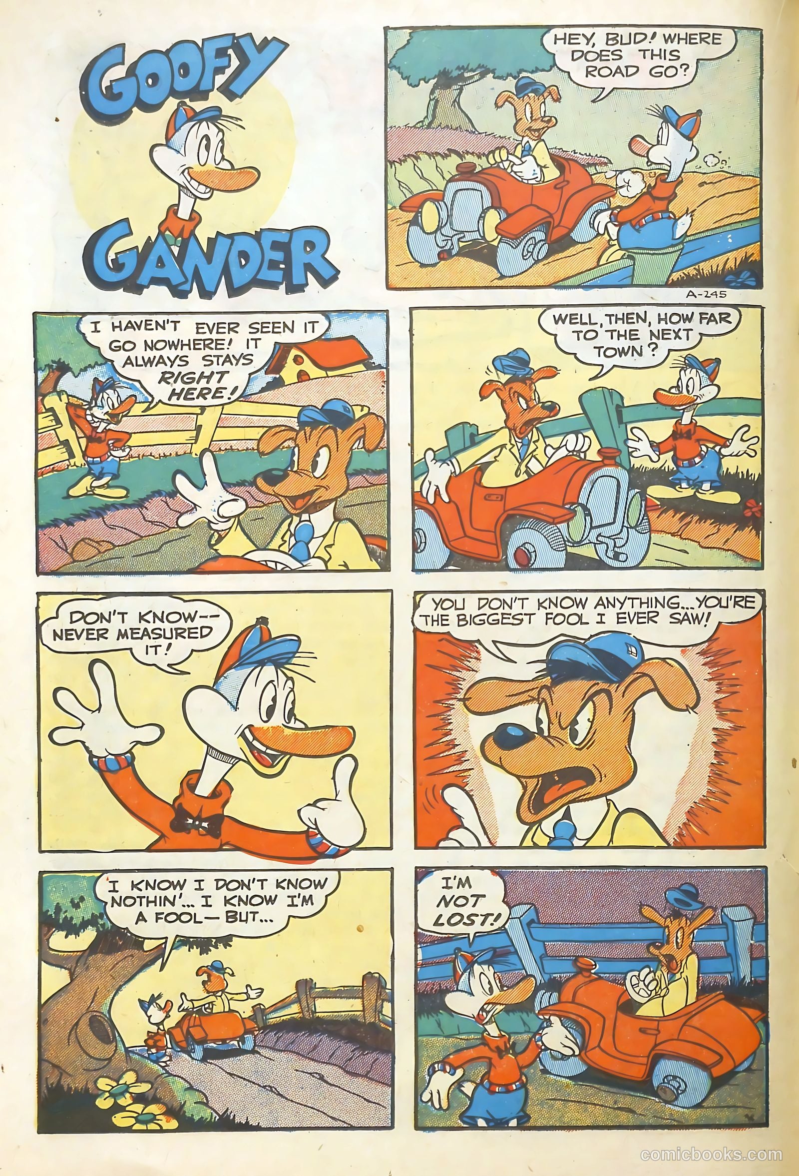 Goofy Comics #33 (1949) — page 18 of 36