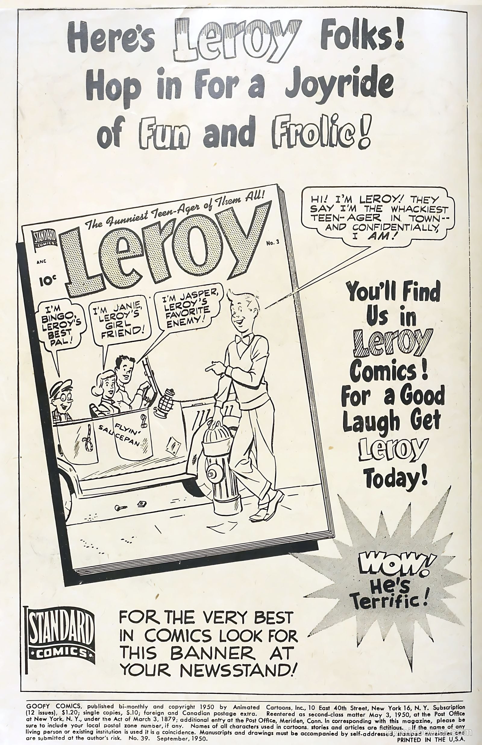 Goofy Comics #39 (1950) — page 2 of 36