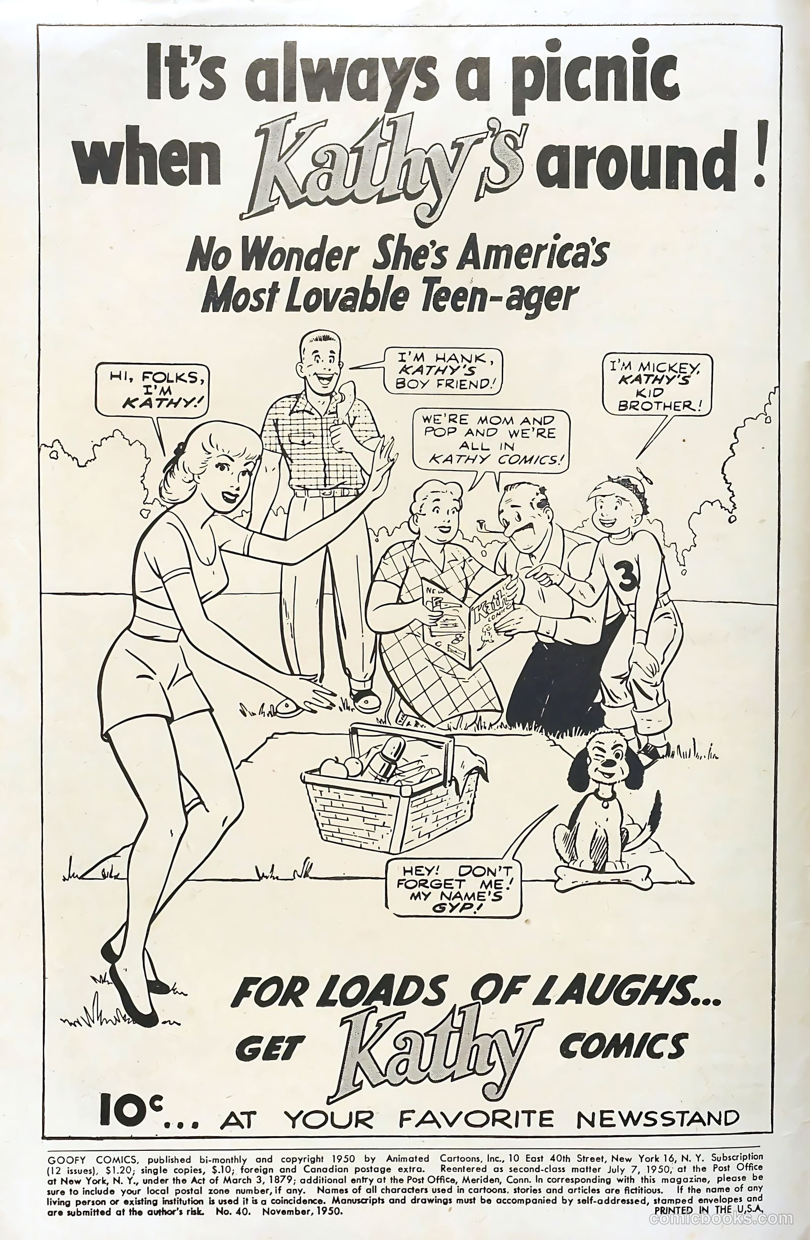 Goofy Comics #40 (1950) — page 2 of 36