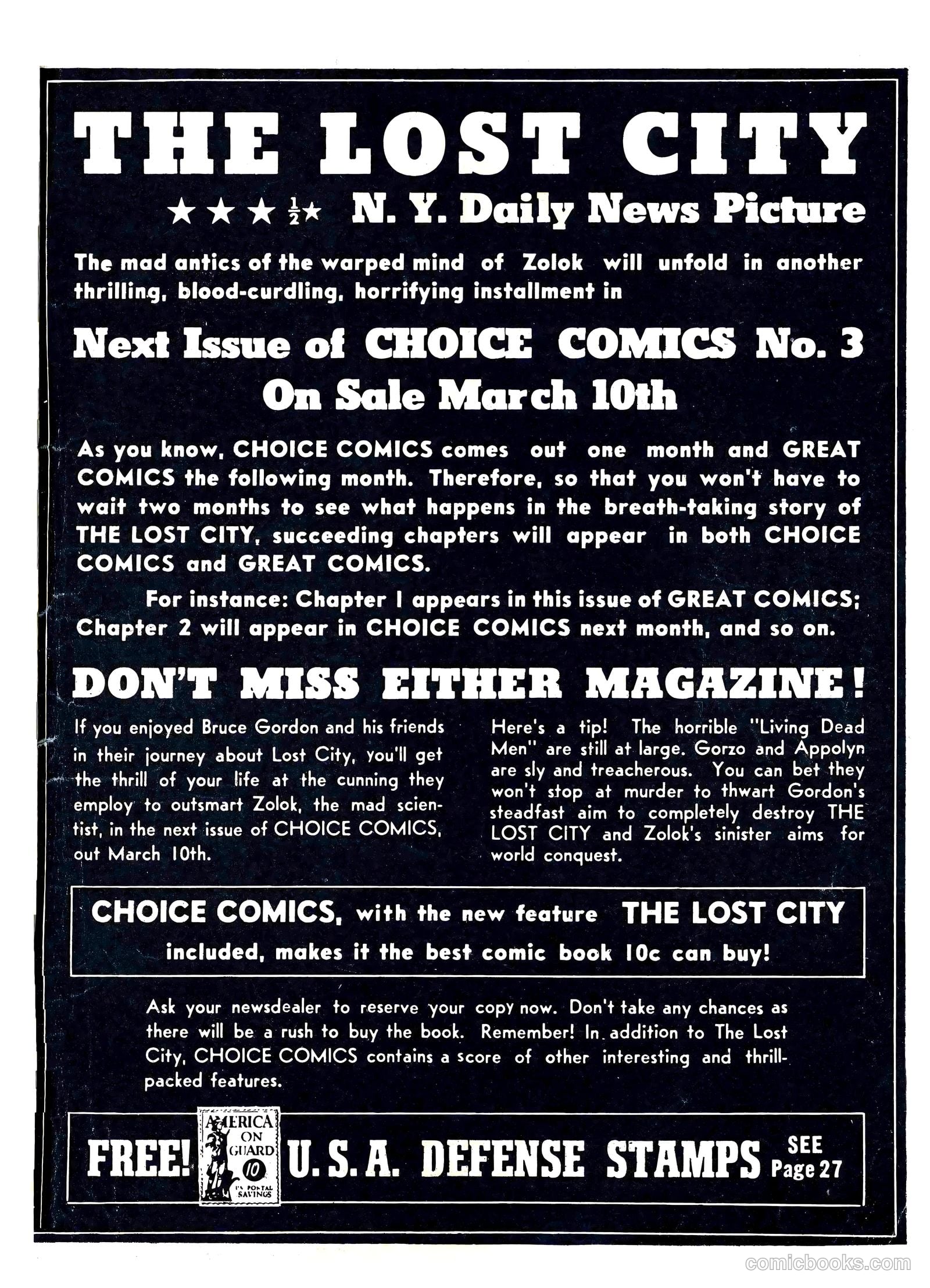 Great Comics #3 (1942) — page 67 of 68