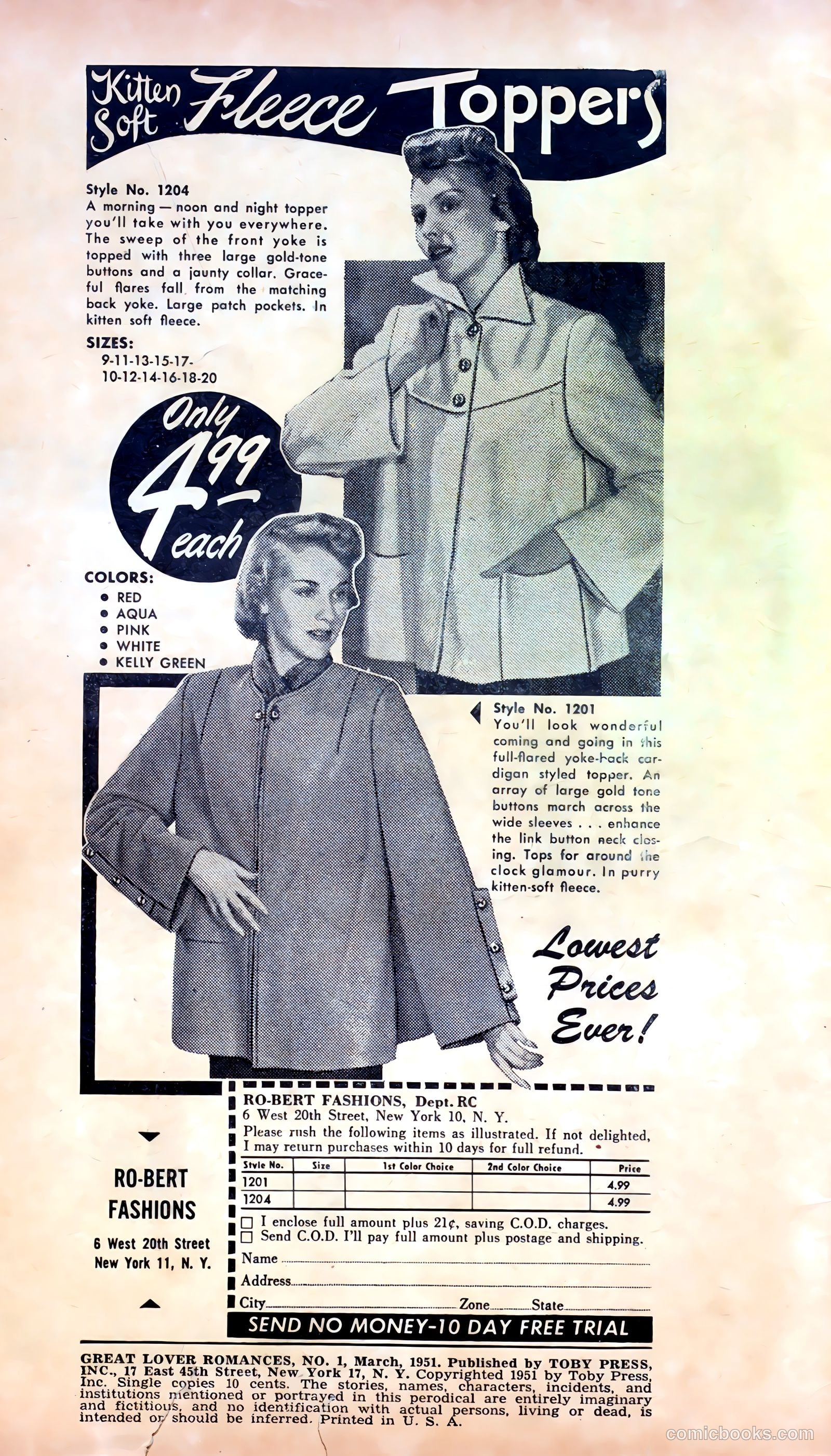 Great Lover Romances #1 (1951) — page 2 of 36