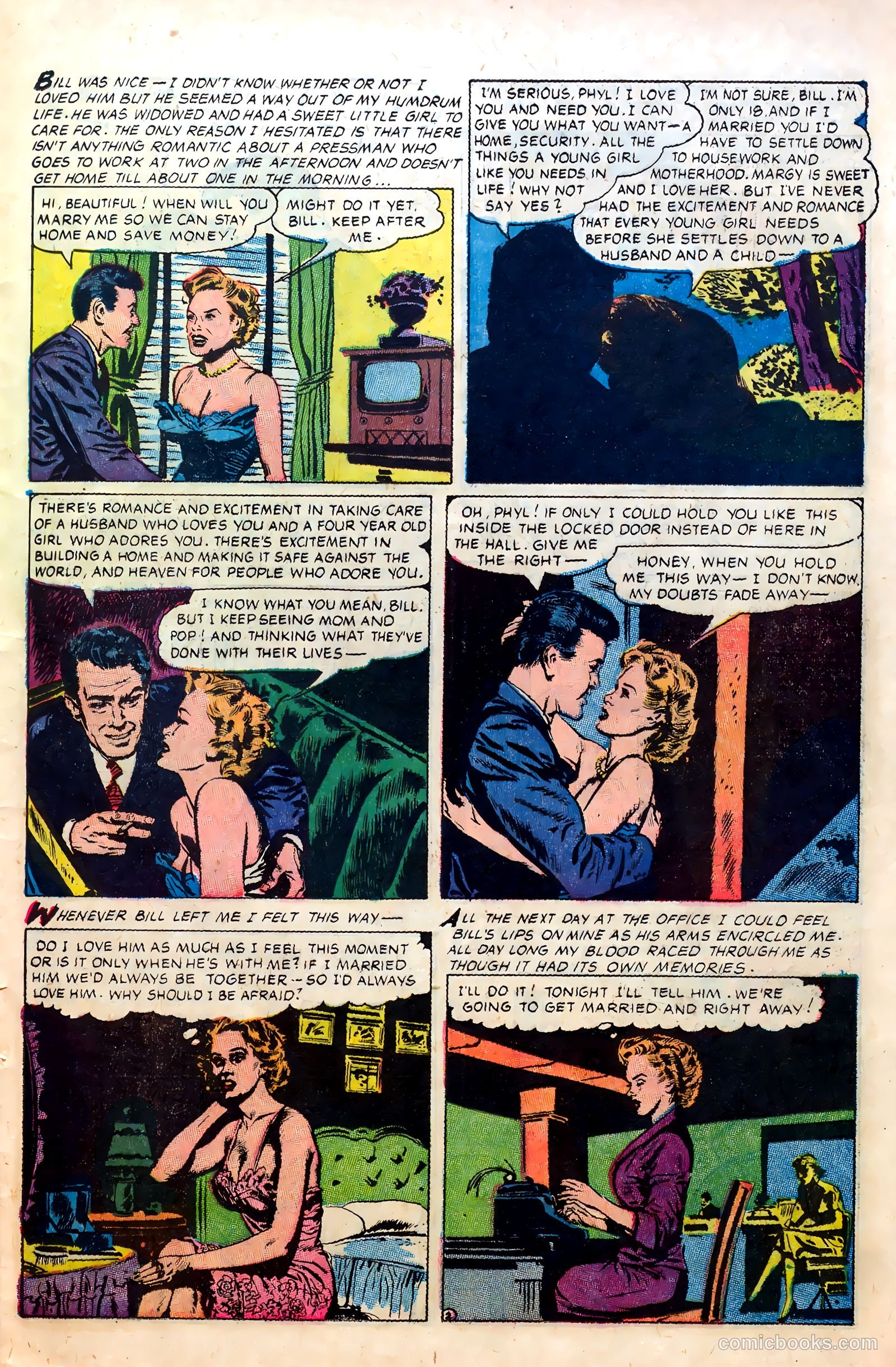 Great Lover Romances #10 (1953) — page 25 of 36
