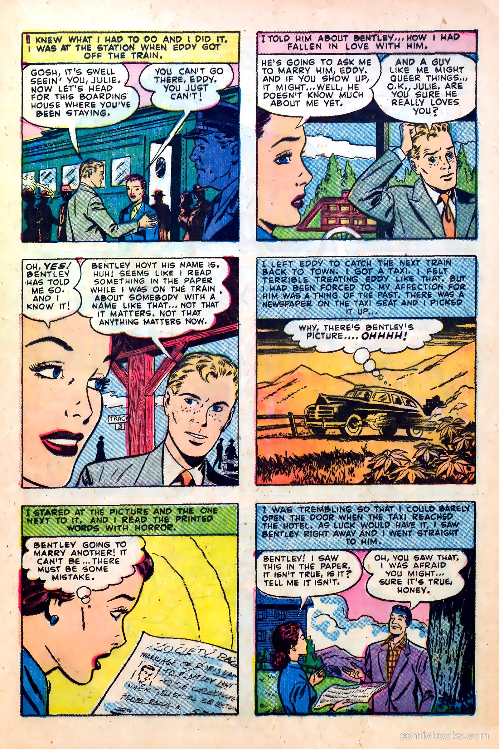 Great Lover Romances #12 (1953) — page 21 of 36