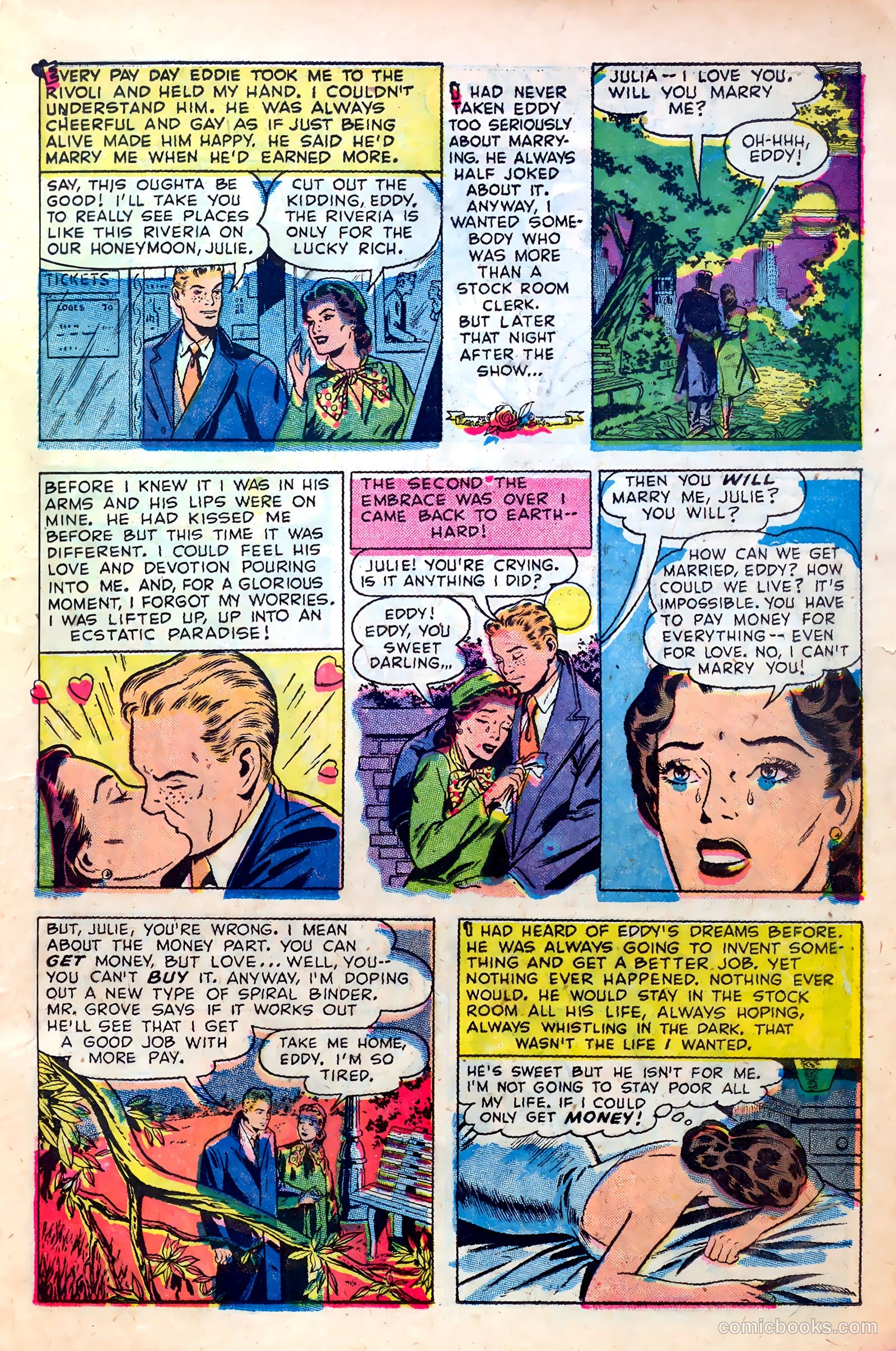 Great Lover Romances #12 (1953) — page 15 of 36