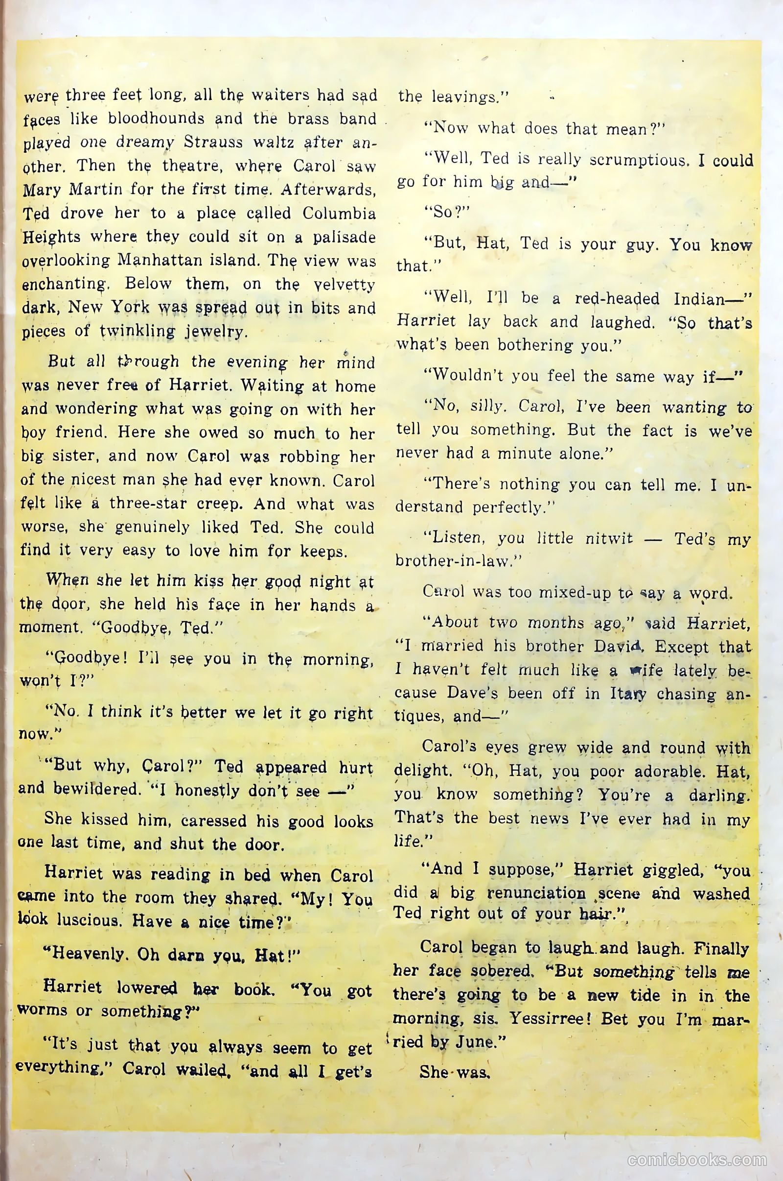 Great Lover Romances #14 (1954) — page 33 of 36