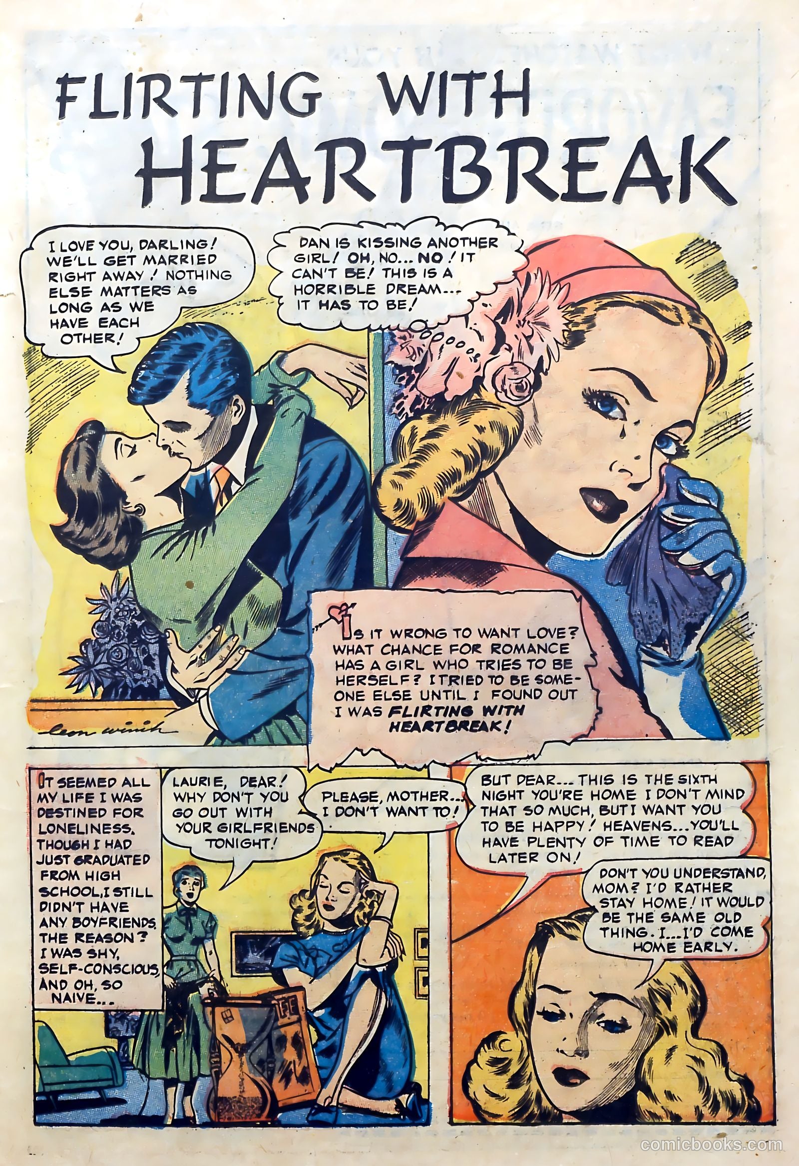 Great Lover Romances #14 (1954) — page 17 of 36