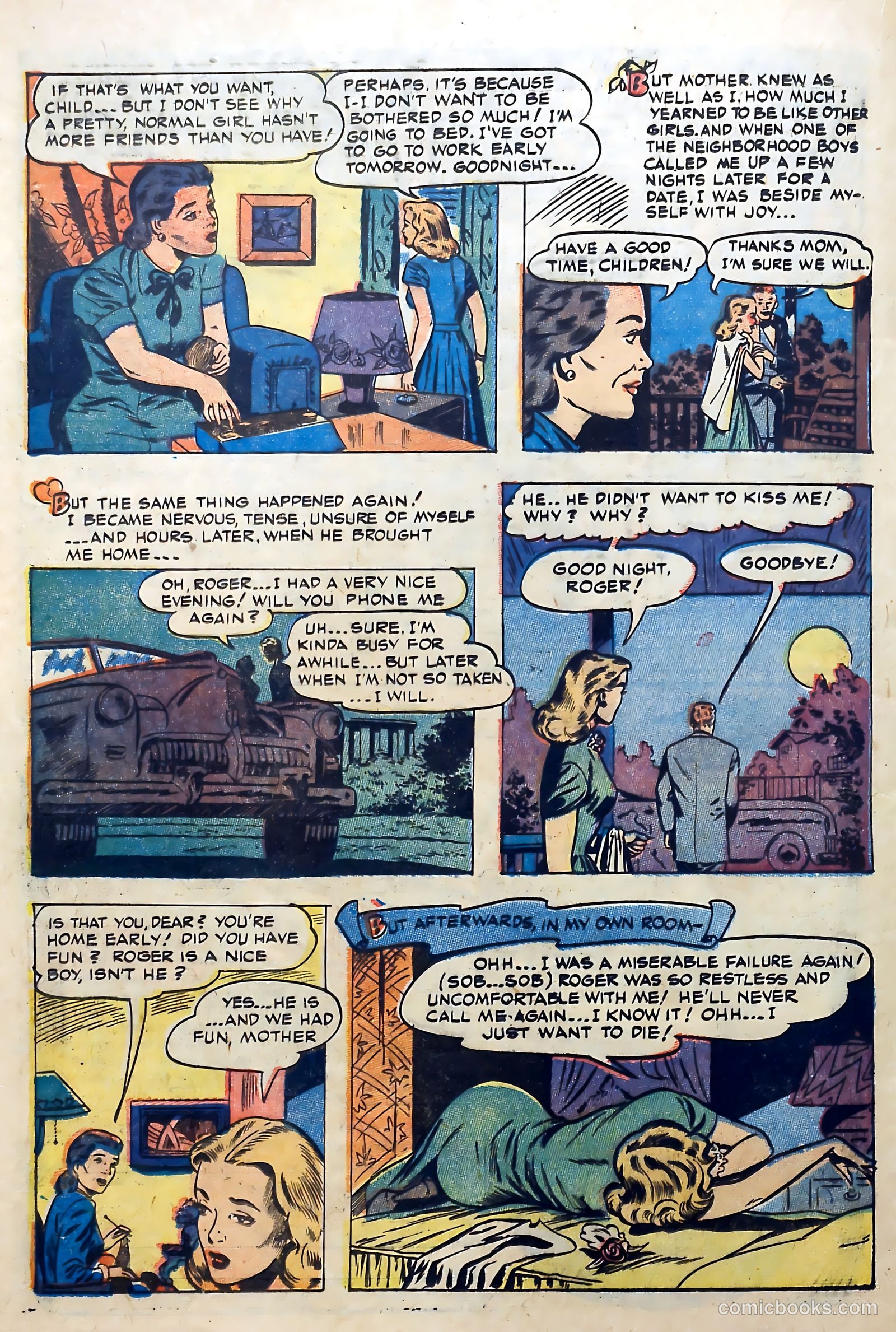 Great Lover Romances #14 (1954) — page 20 of 36